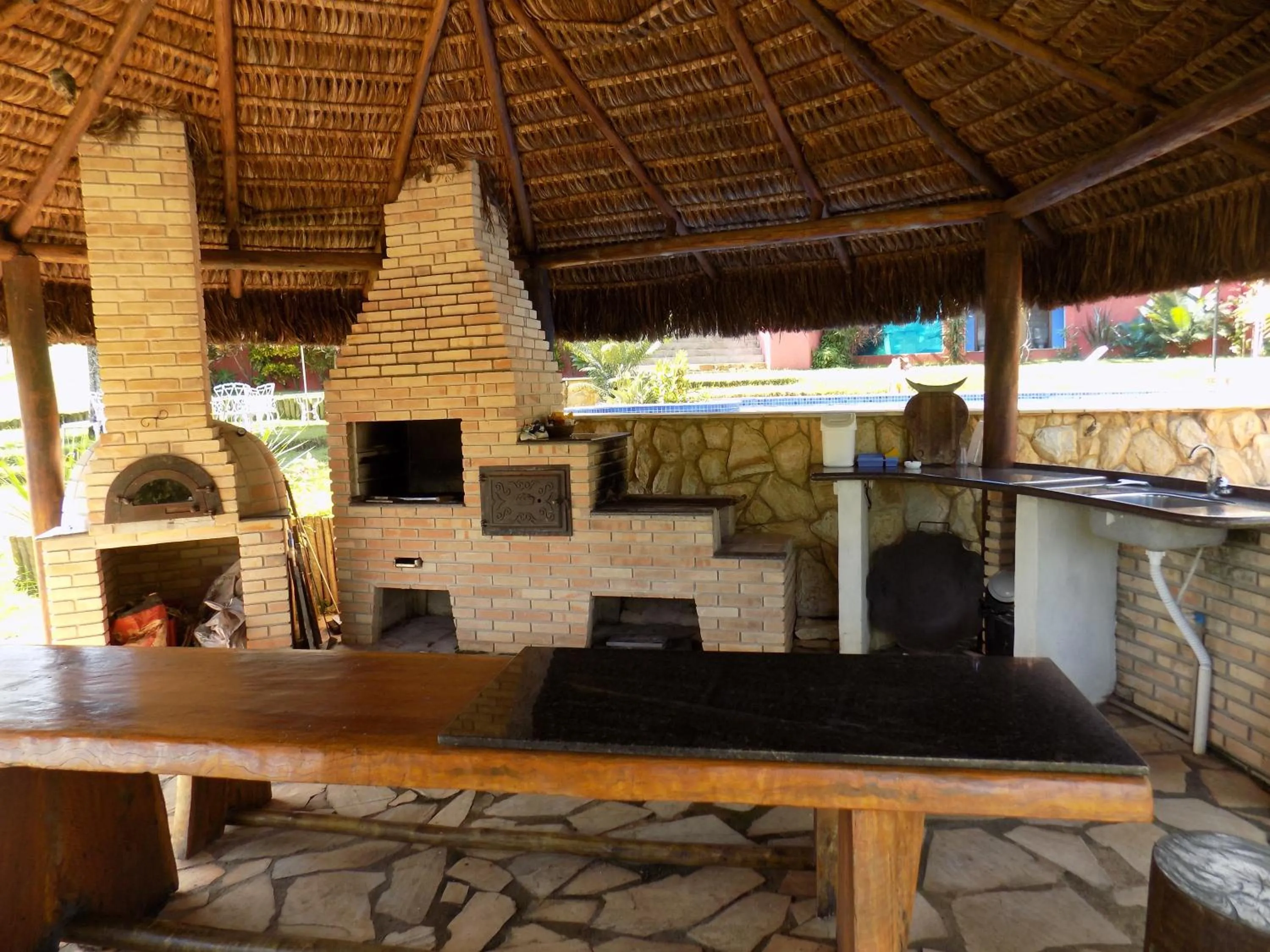 BBQ facilities in Pousada Rural Paraíso