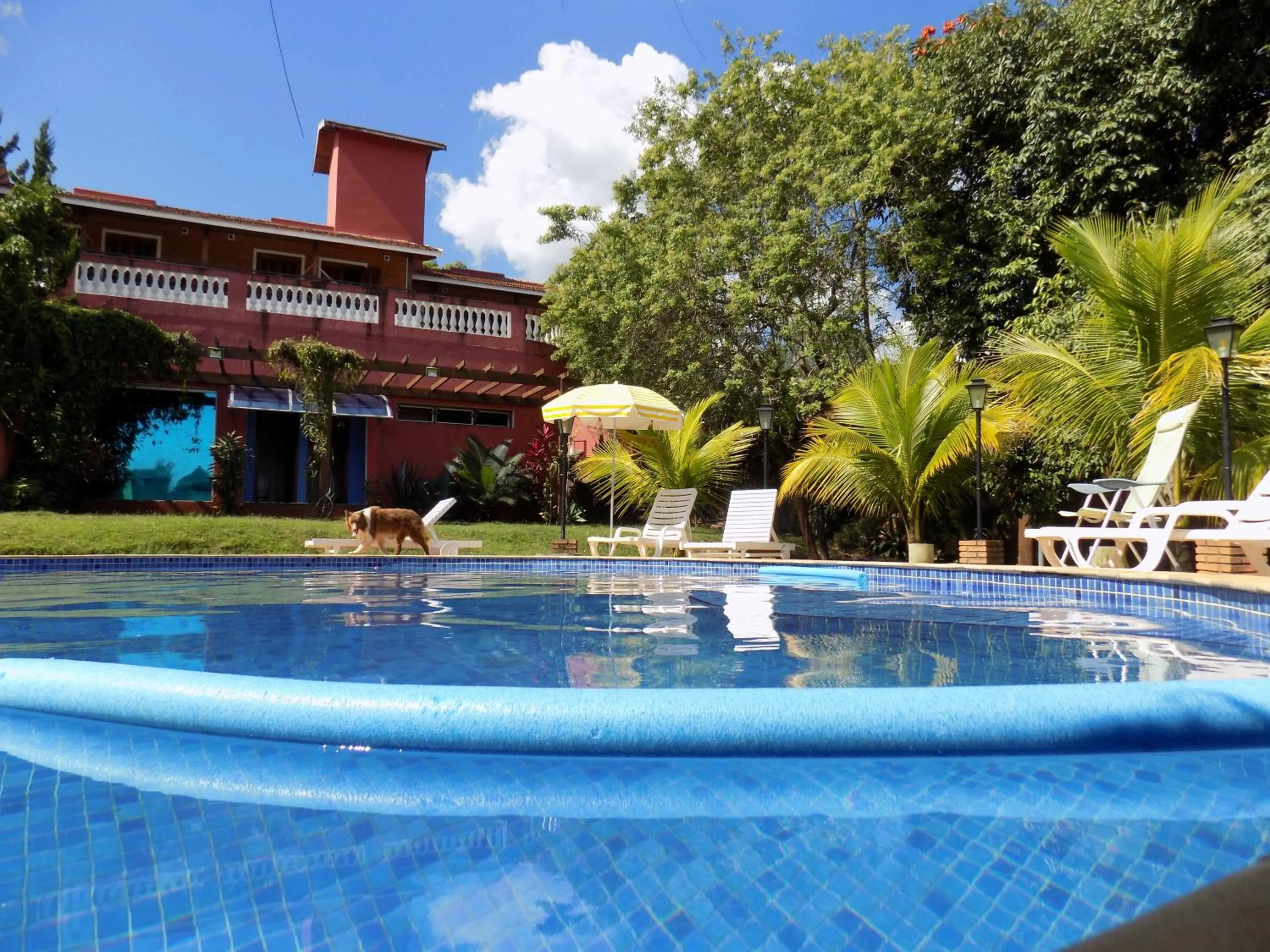 Pool view in Pousada Rural Paraíso