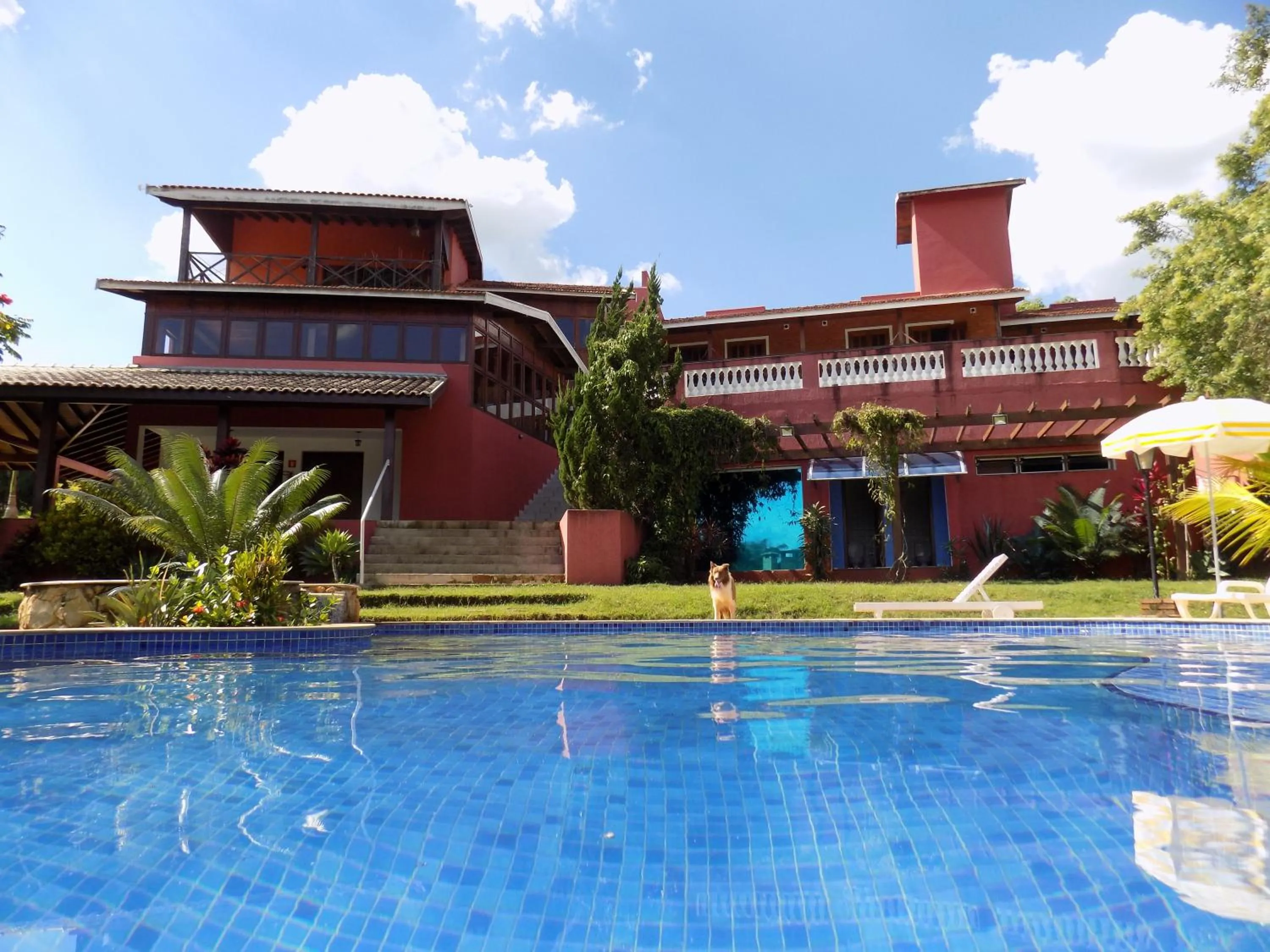 Pool view in Pousada Rural Paraíso