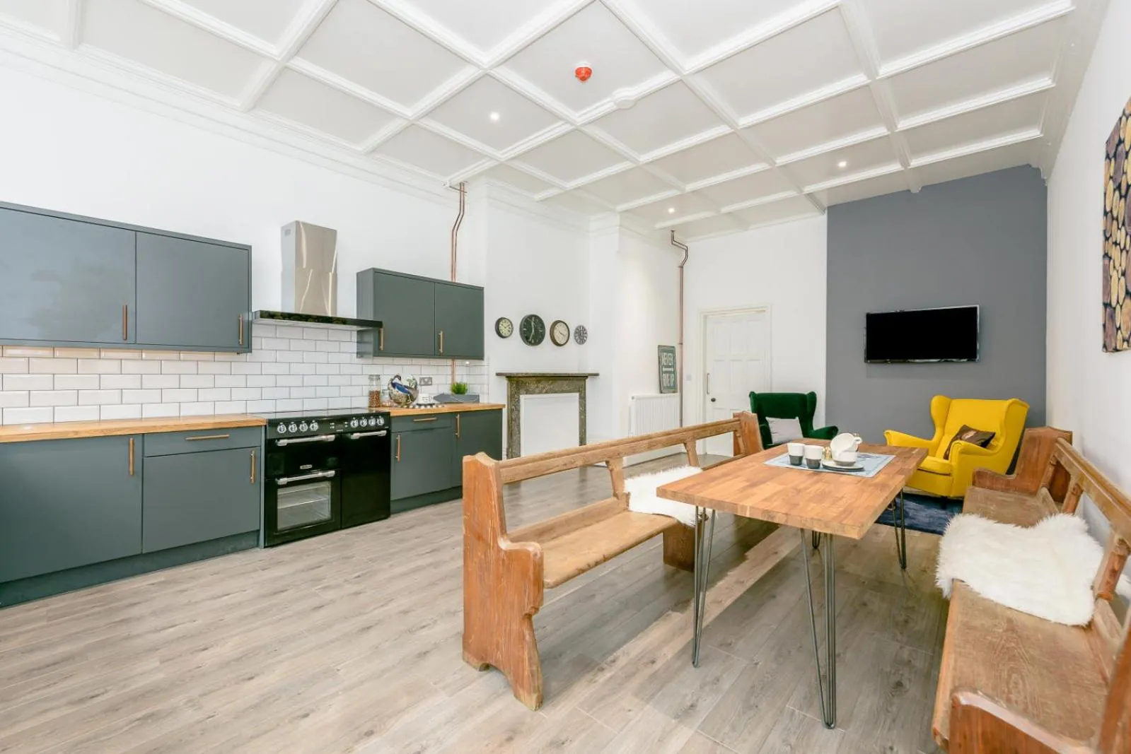 Seating area in No 27 Liverpool
