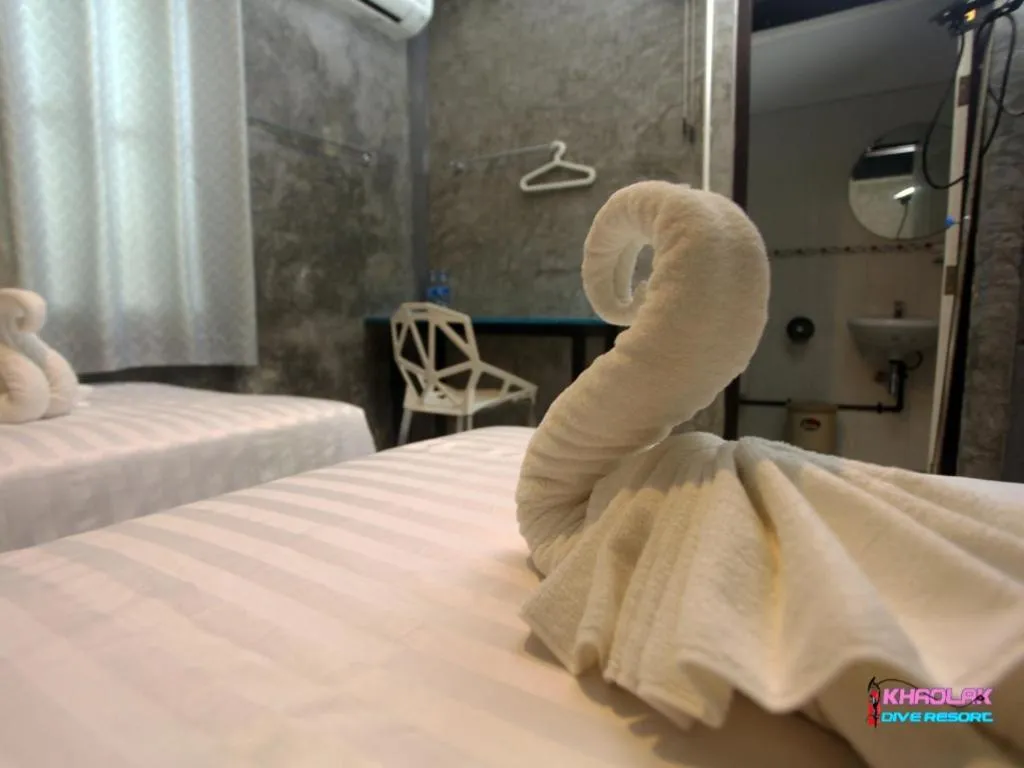 Bed in Khaolak Dive Resort