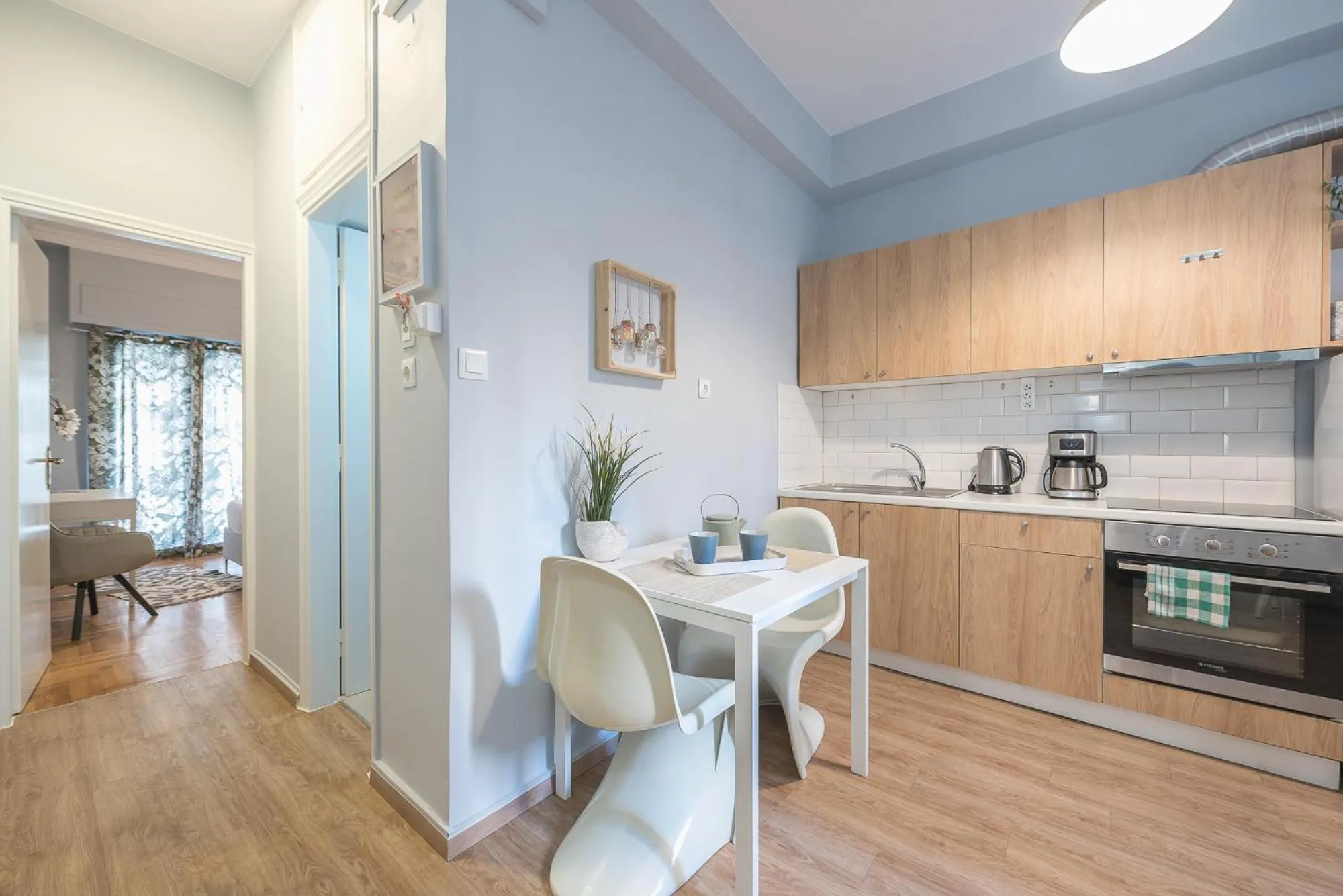 Kitchen or kitchenette in City Nest Apartment by Cloudkeys