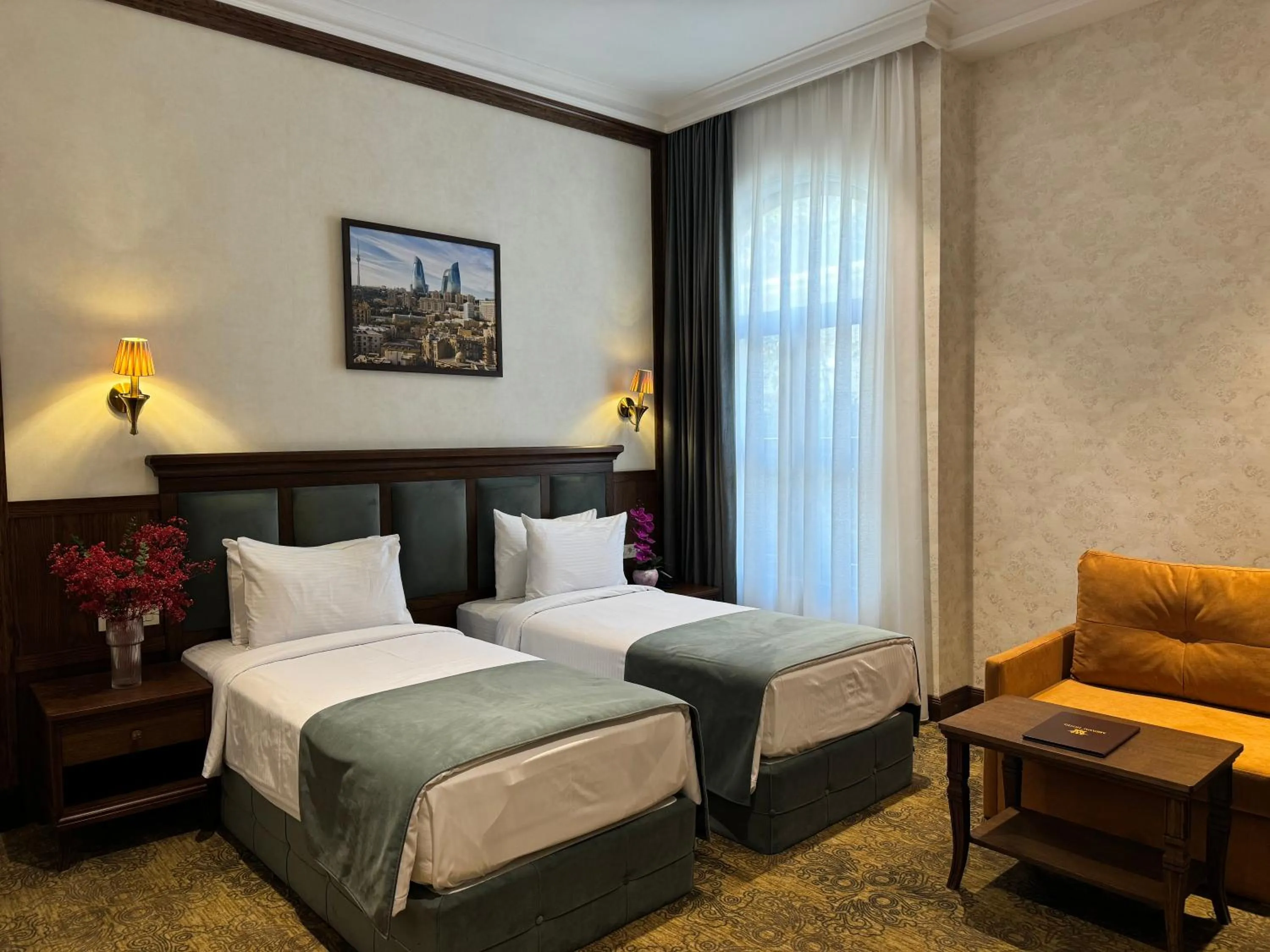 Bed in Midway Hotel Baku