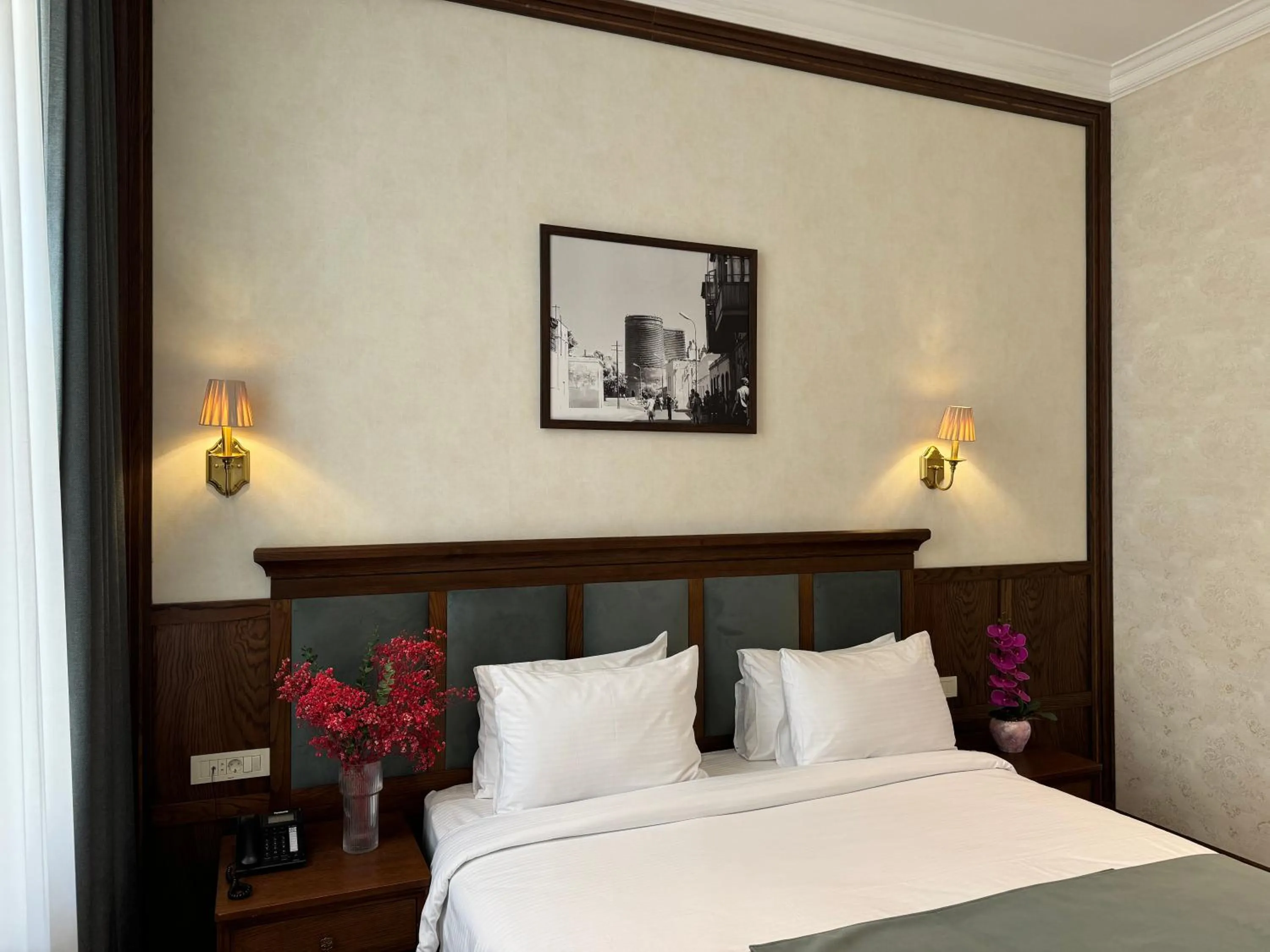 Bed in Midway Hotel Baku