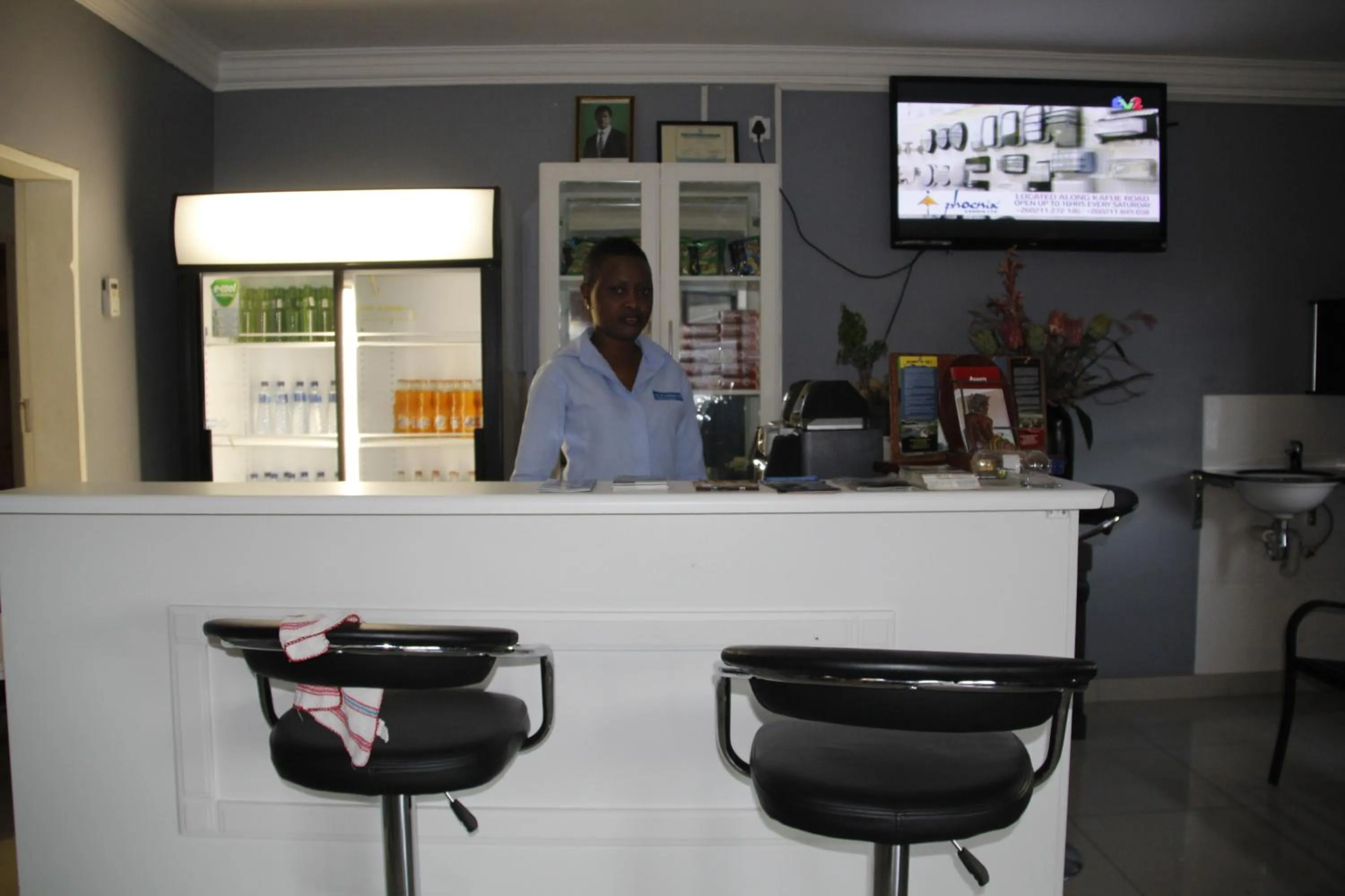 Living room in Asante Apartments