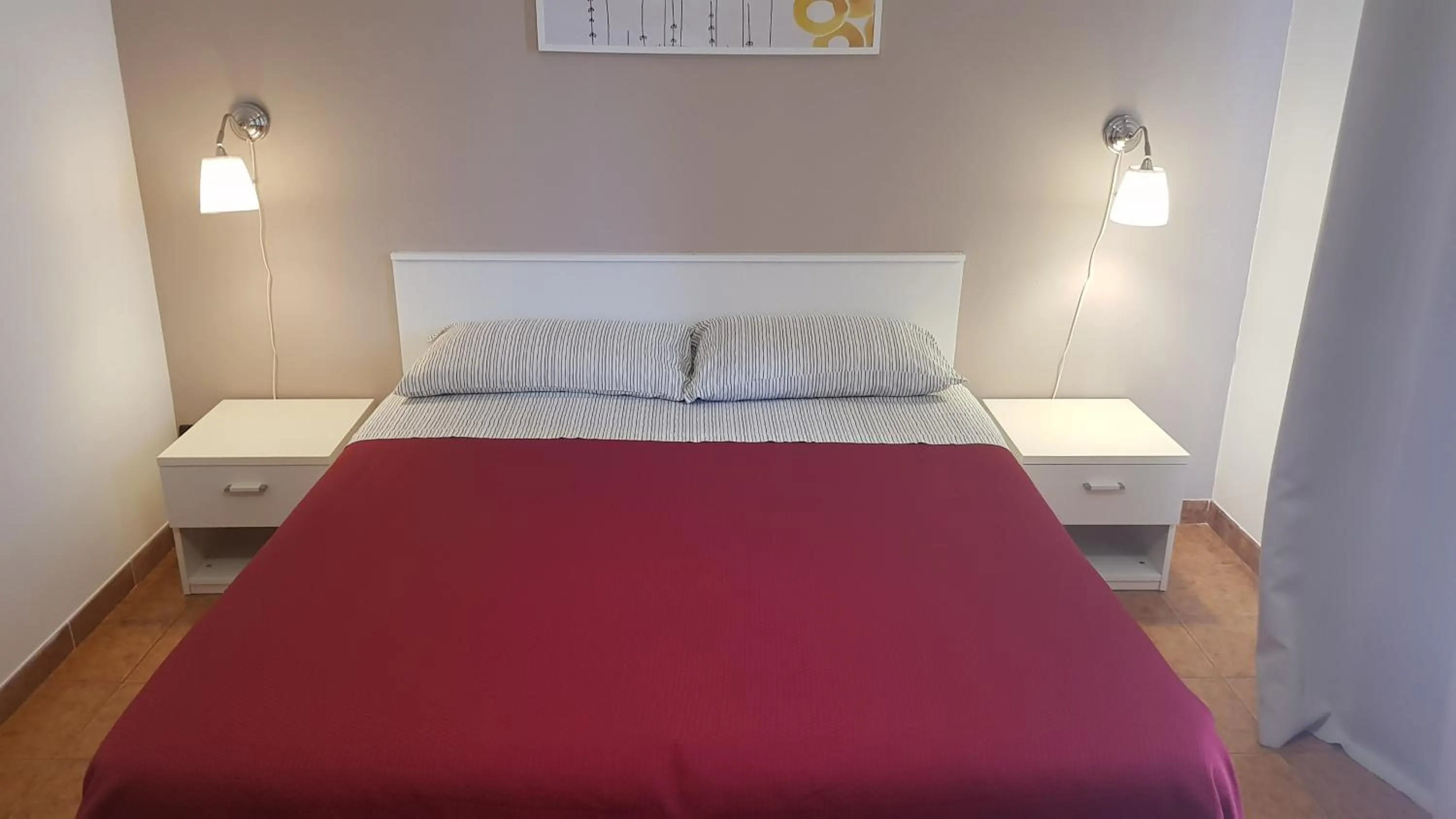 Balcony/Terrace, Bed in B&B Mimosa