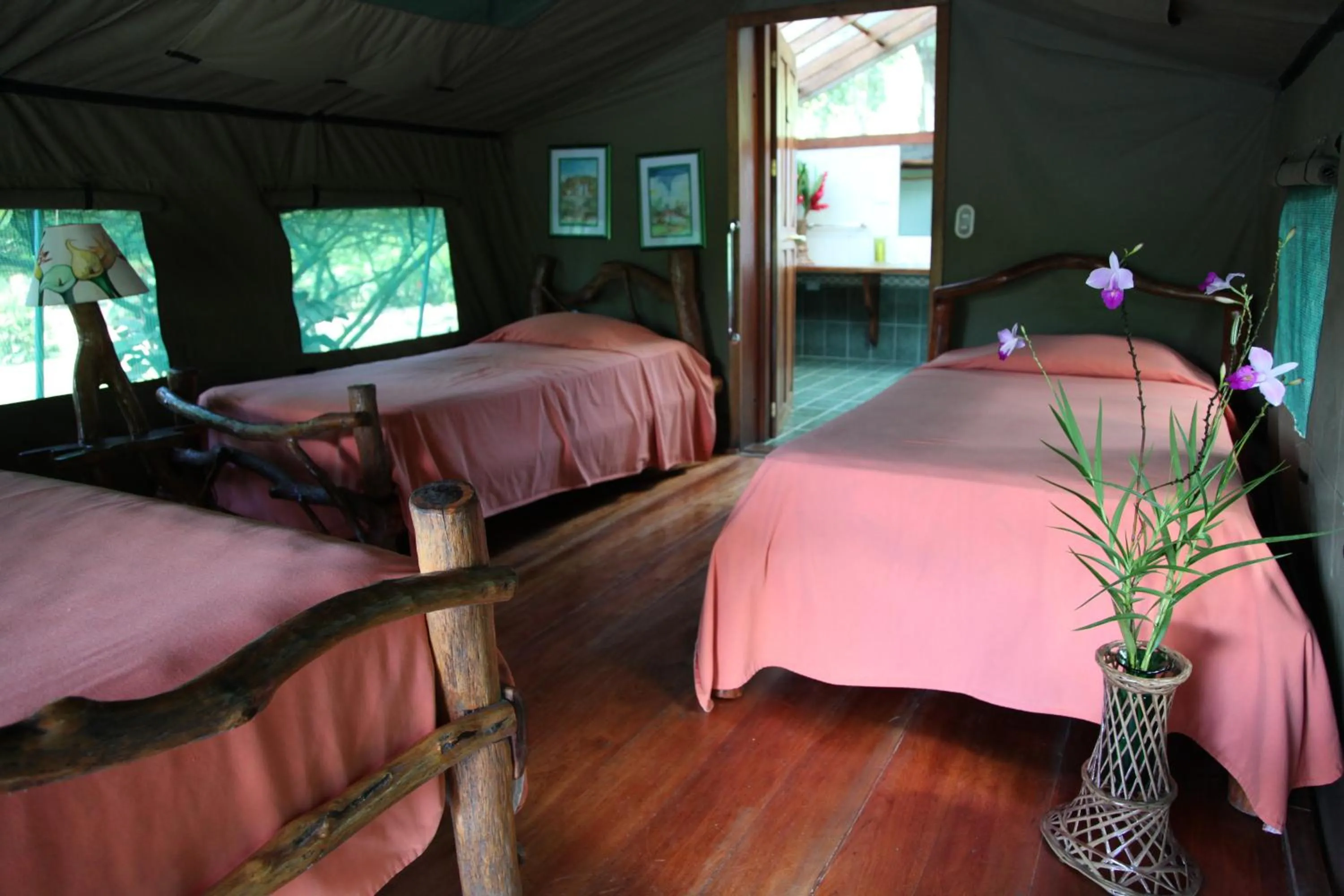 Quadruple Room with Mountain View in Rafiki Safari Lodge