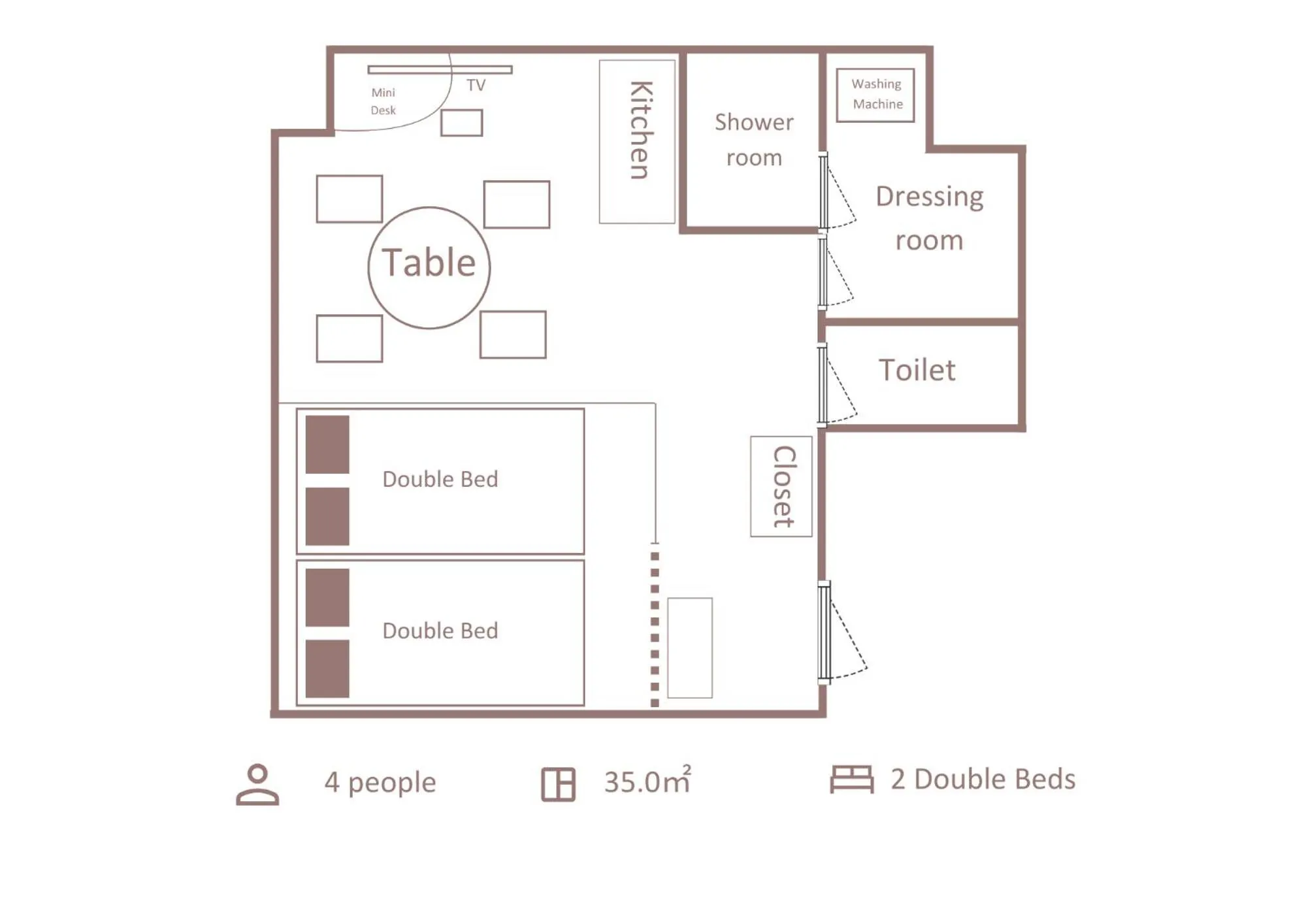 Floor plan in Minn Asakusa Kuramae North