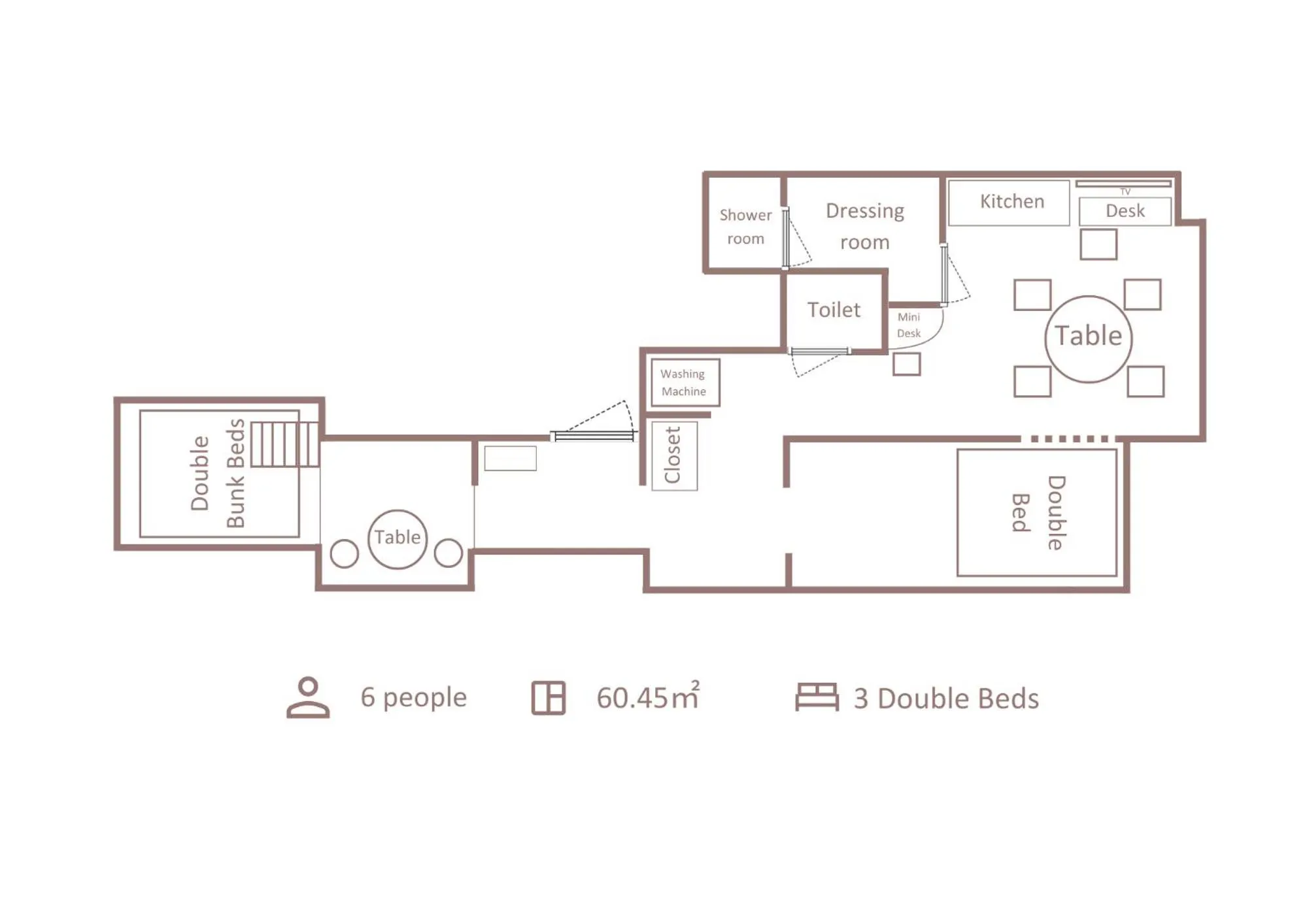 Floor plan in Minn Asakusa Kuramae North