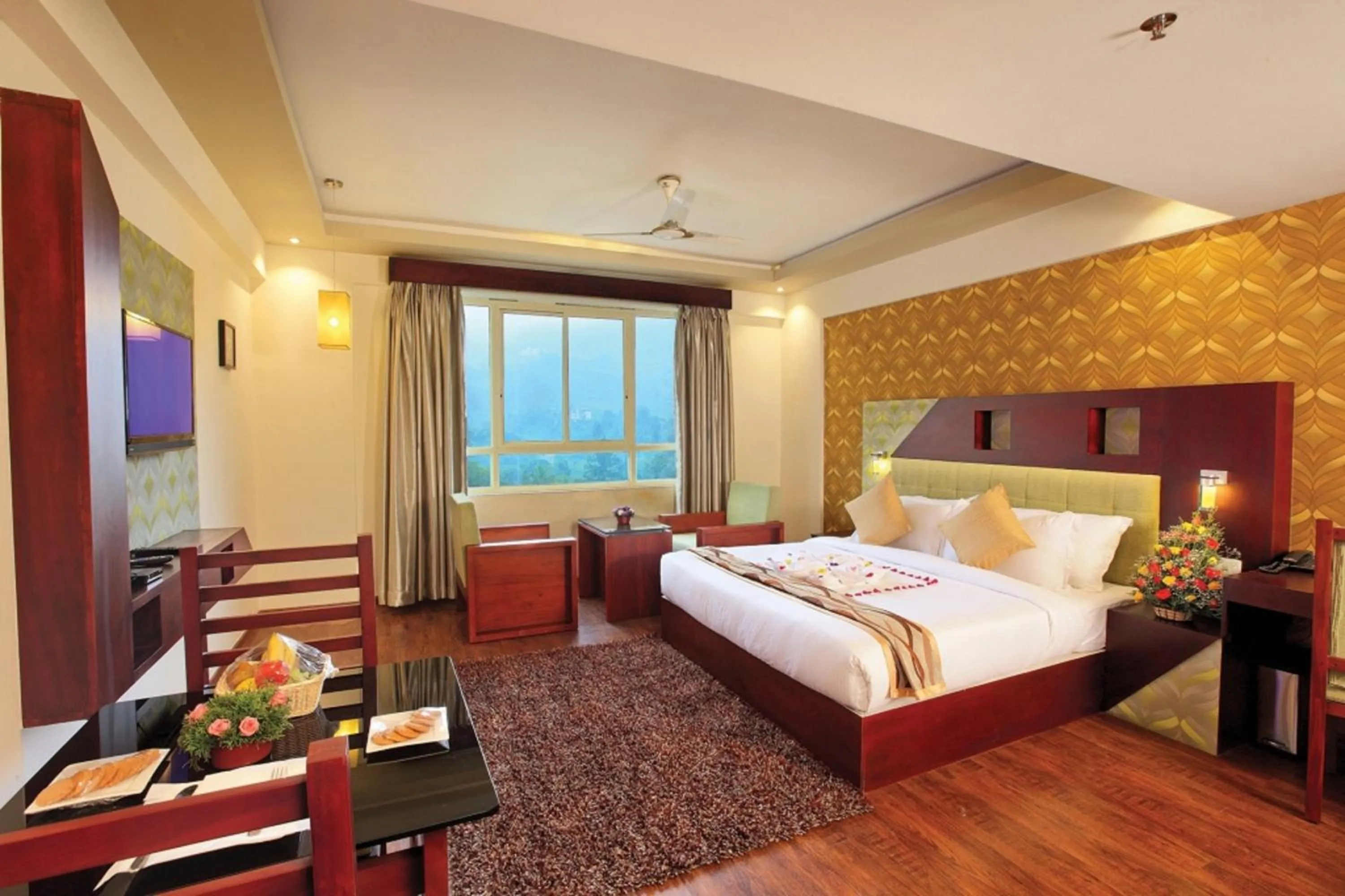 Bedroom, Bed in Gokulam Park Munnar