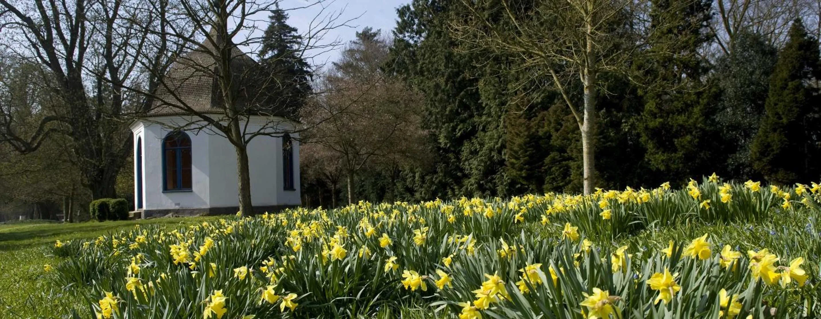 Garden in Fuglsang Herregaard Hotel