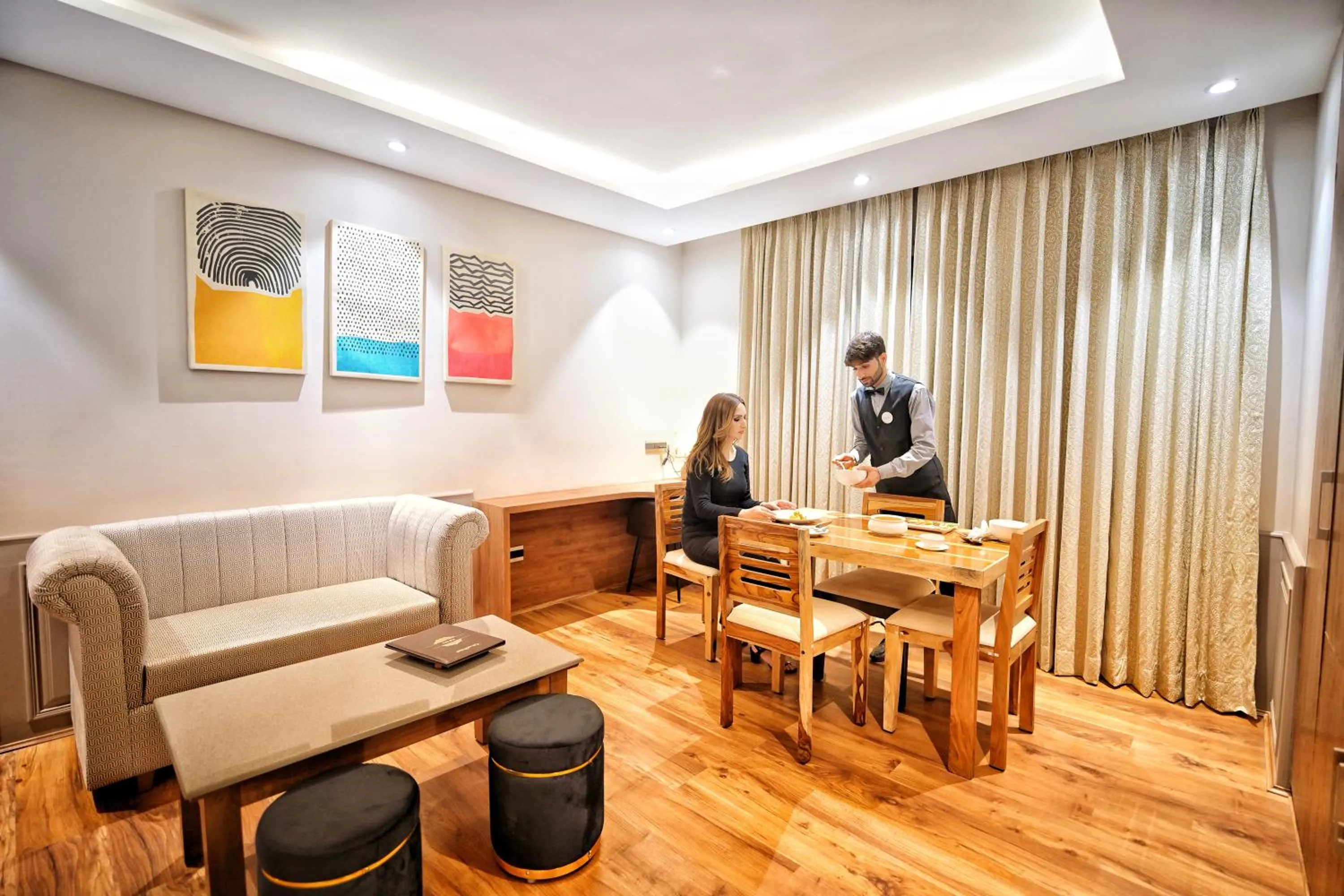 Living room in The Olive Hotel Srinagar