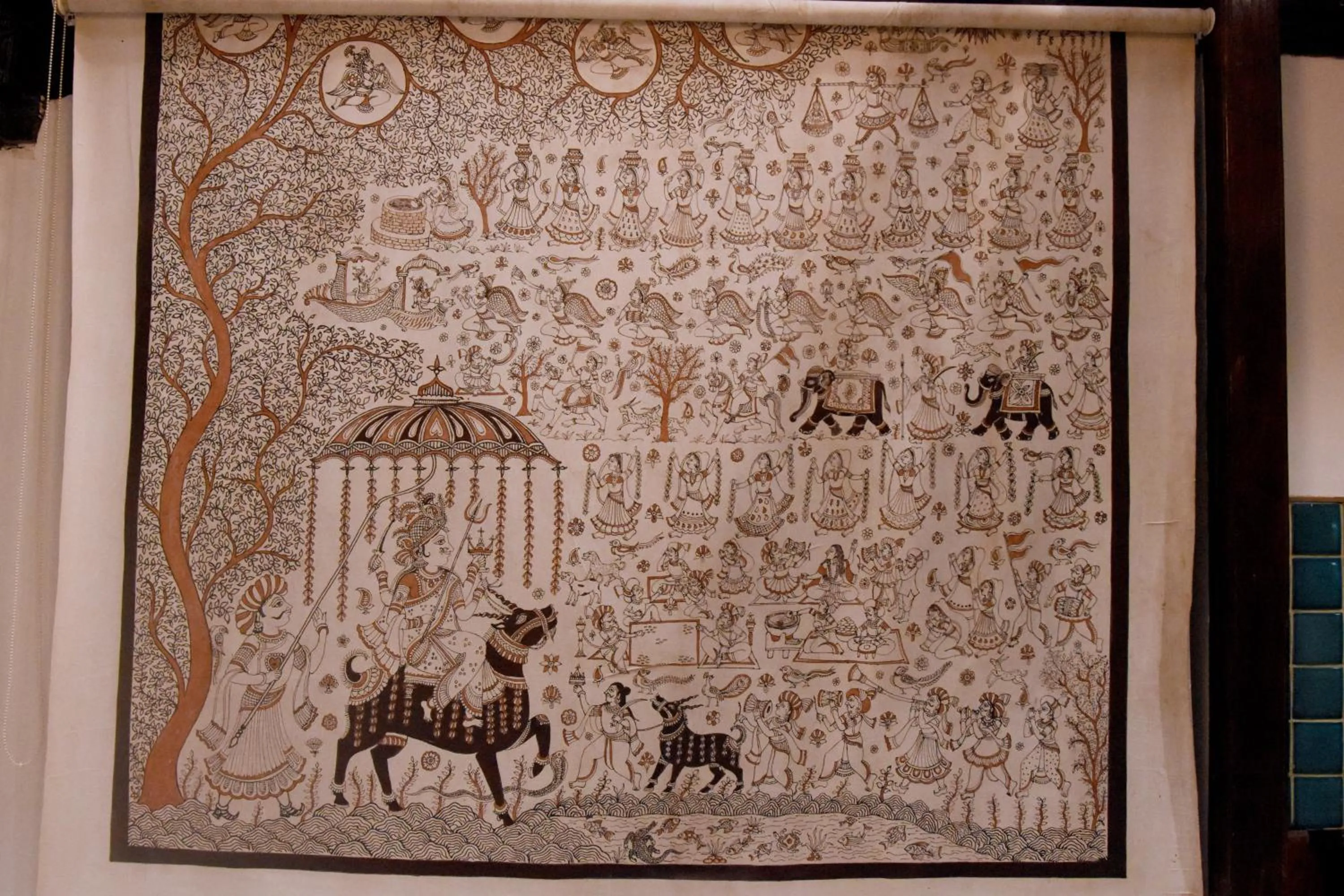 Decorative detail in Dodhia Haveli