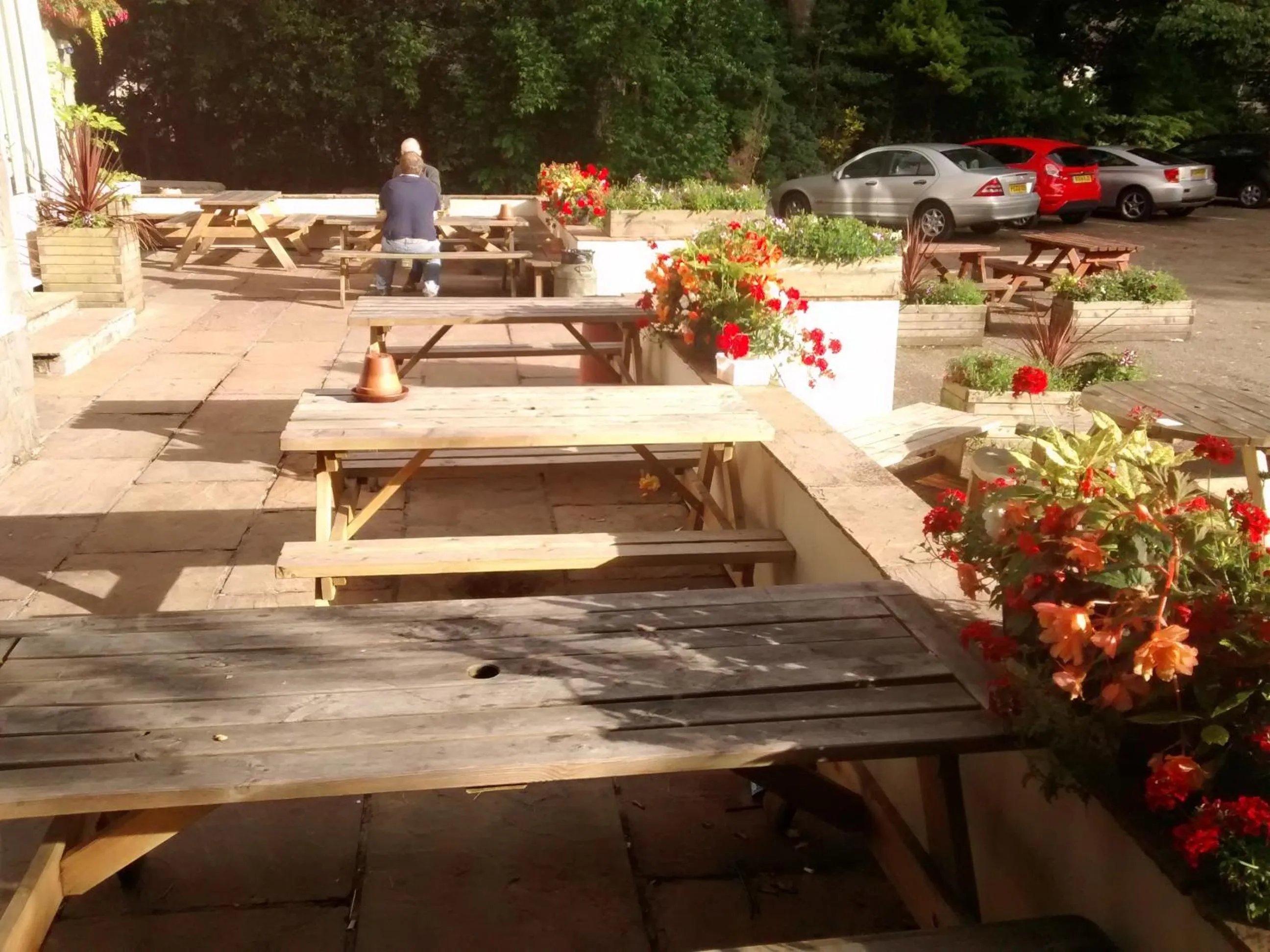 Patio in The Heights Bunkhouse