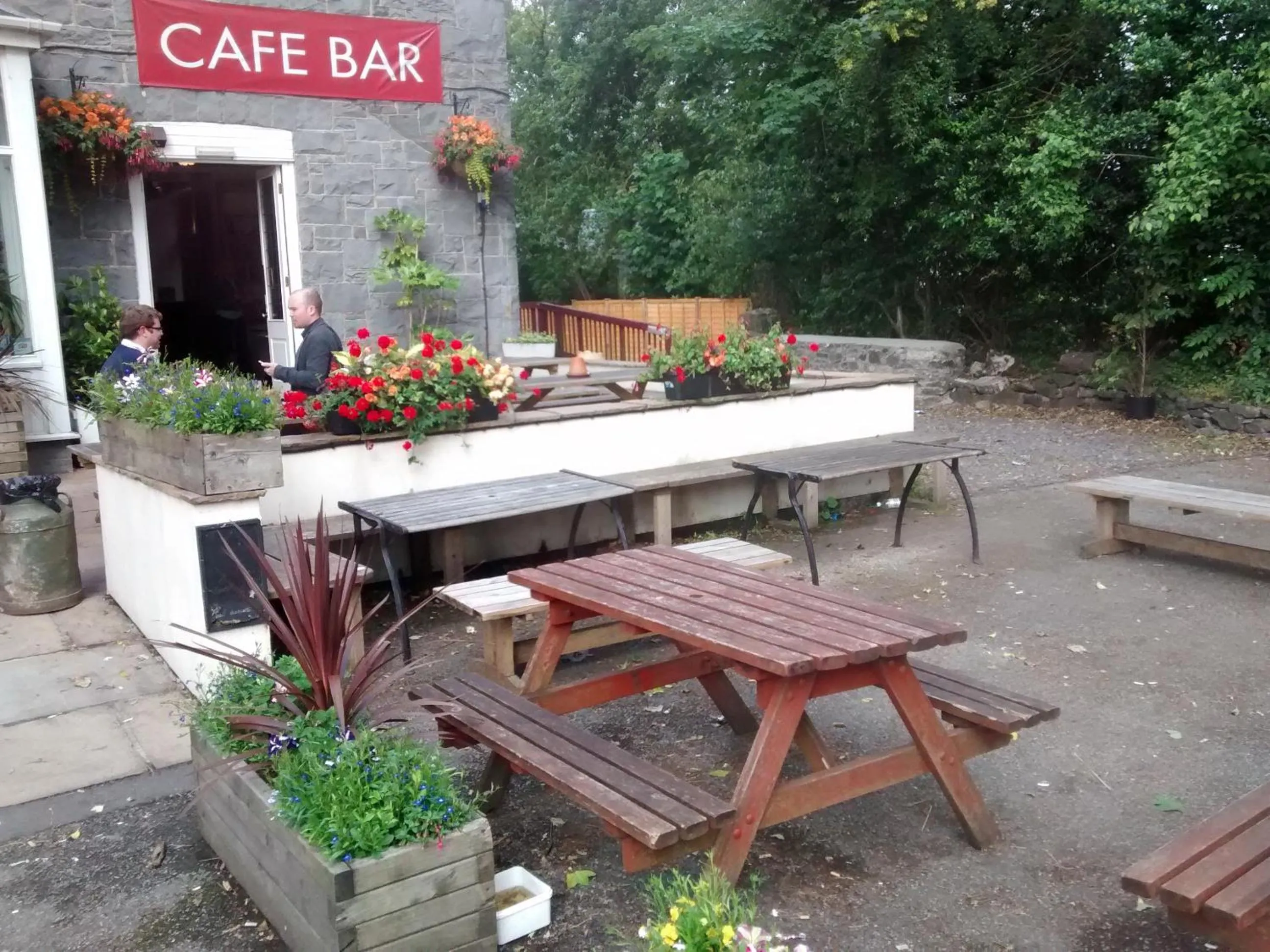 Patio in The Heights Bunkhouse