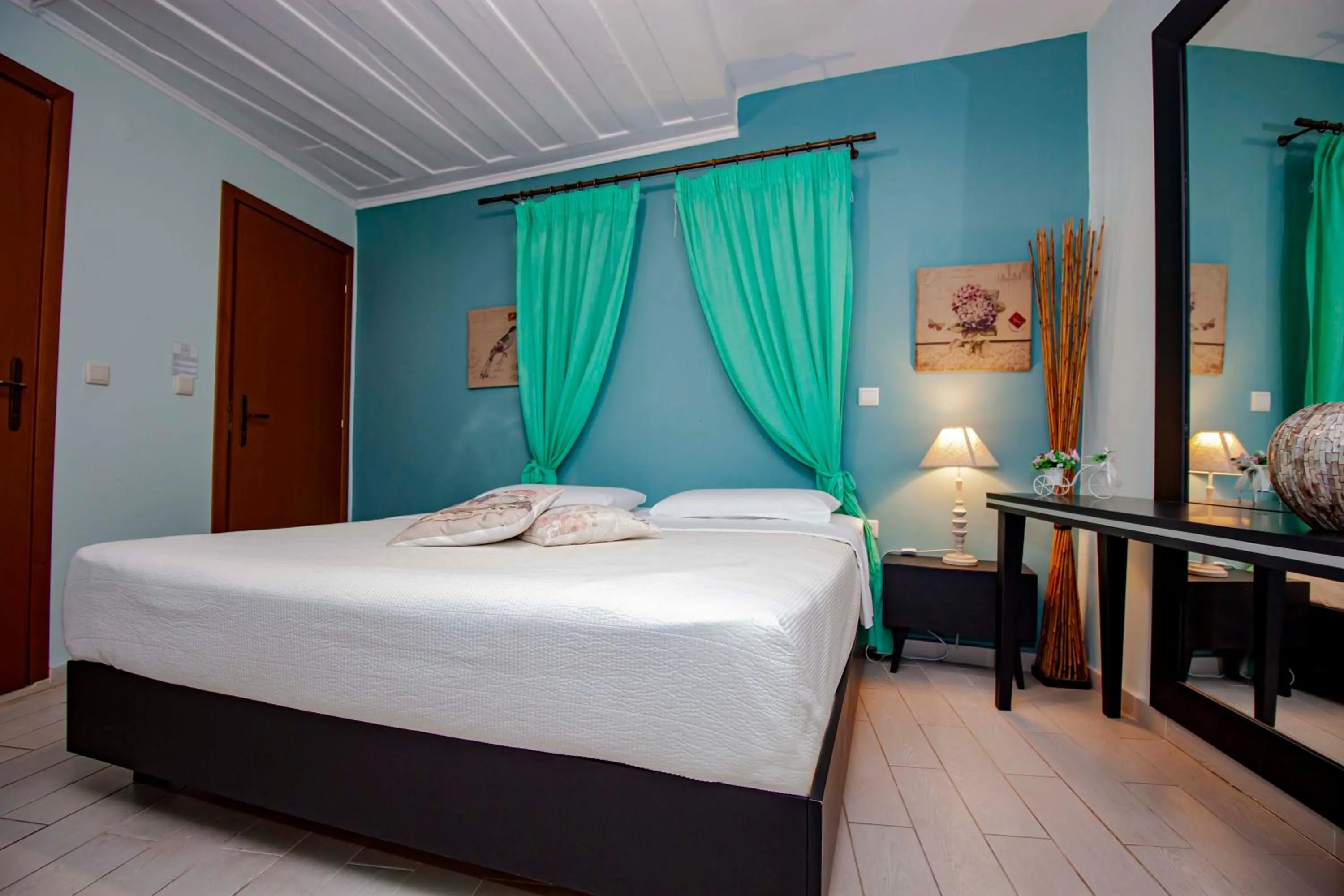 Bed in Elia Portou Rooms