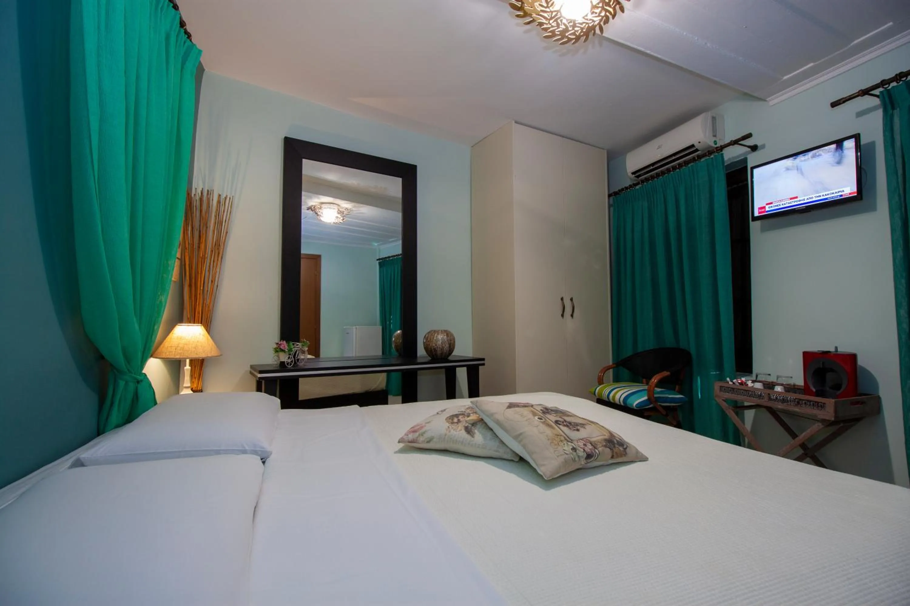 Bed in Elia Portou Rooms