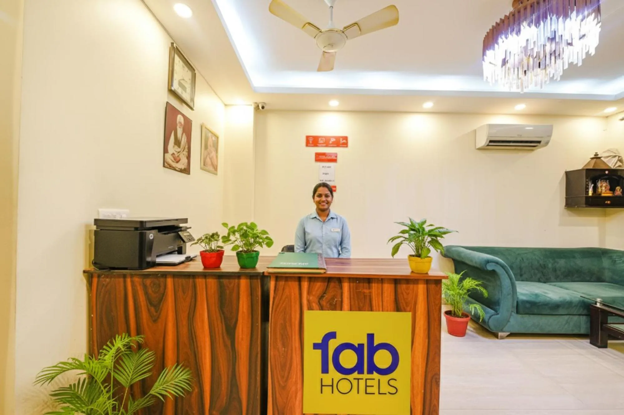 Lobby or reception in FabHotel AK Villa