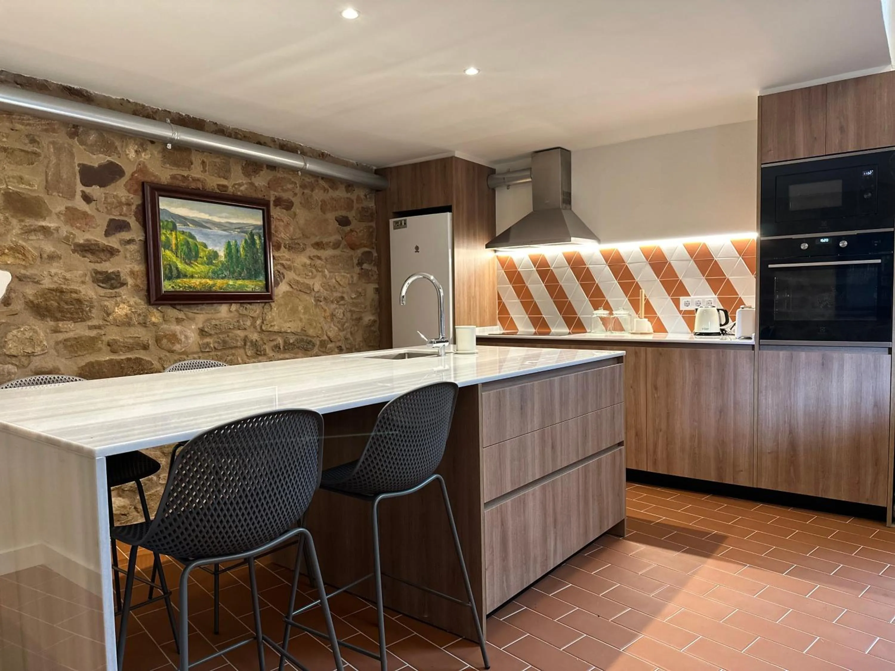 Kitchen or kitchenette in Encís d'Empordà -Adults Only-