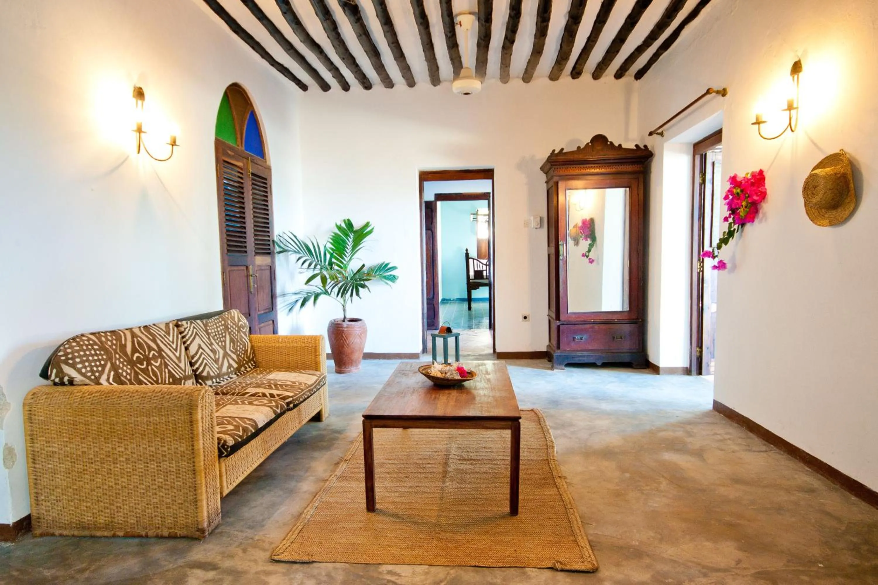 Living room in Villa Bahati Zanzibar