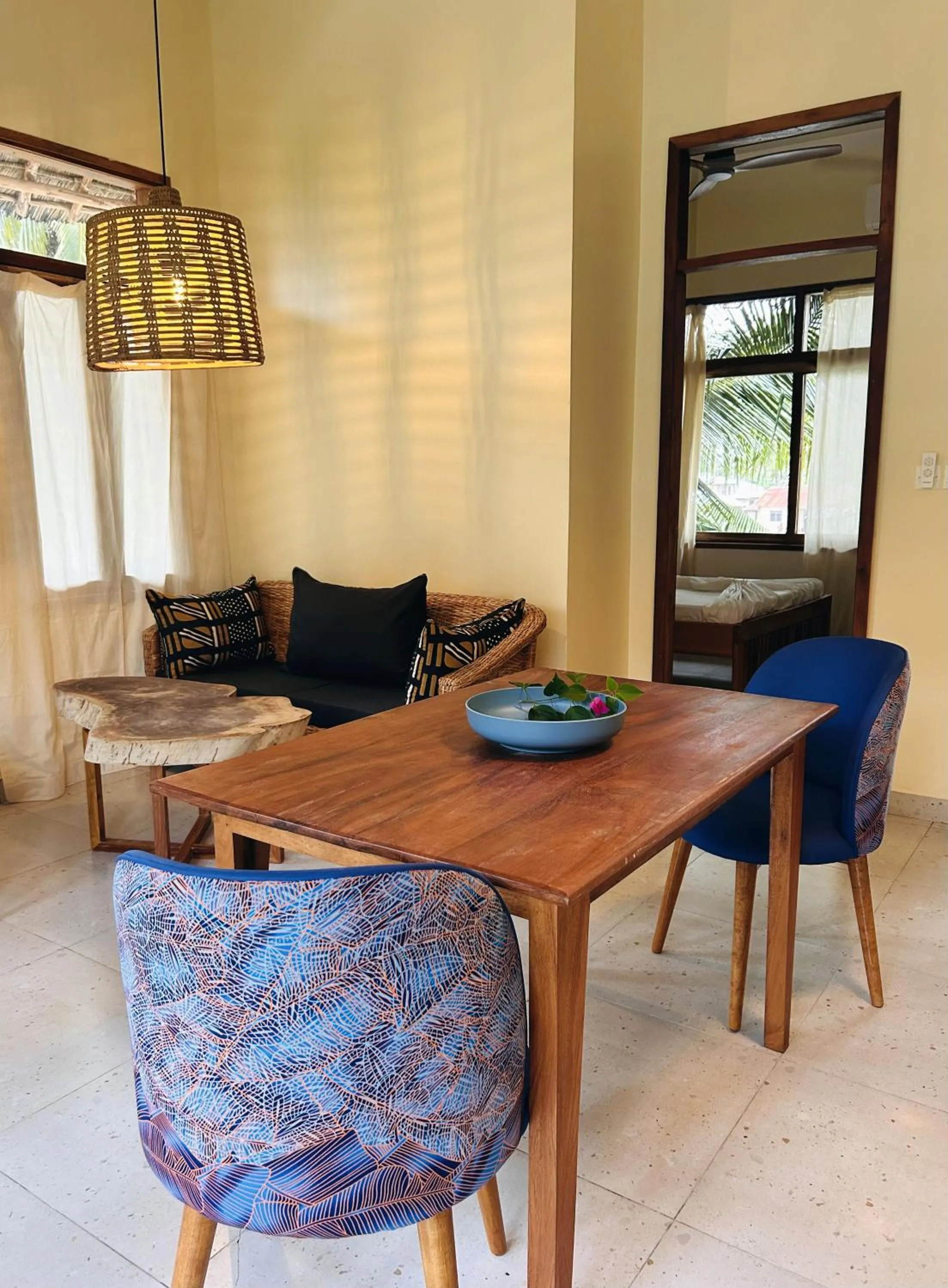 Living room in Villa Bahati Zanzibar