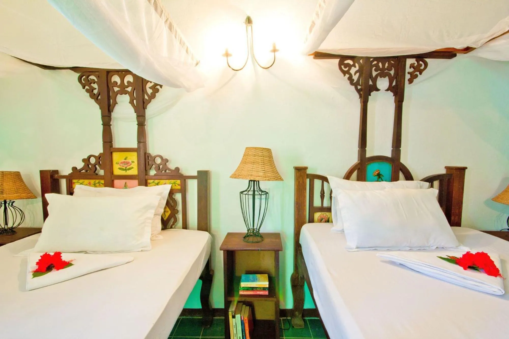 Bed in Villa Bahati Zanzibar