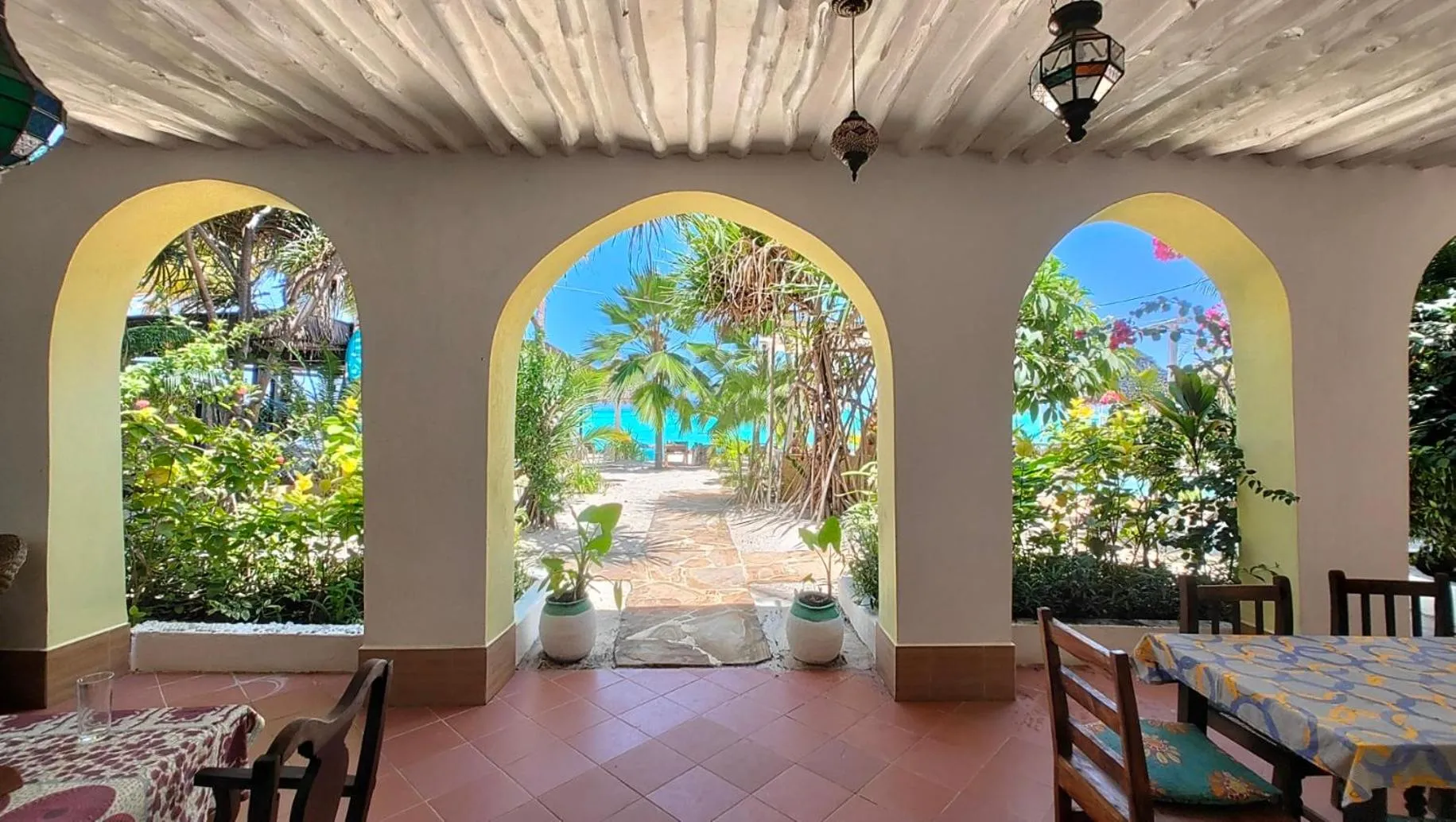 Garden in Villa Bahati Zanzibar