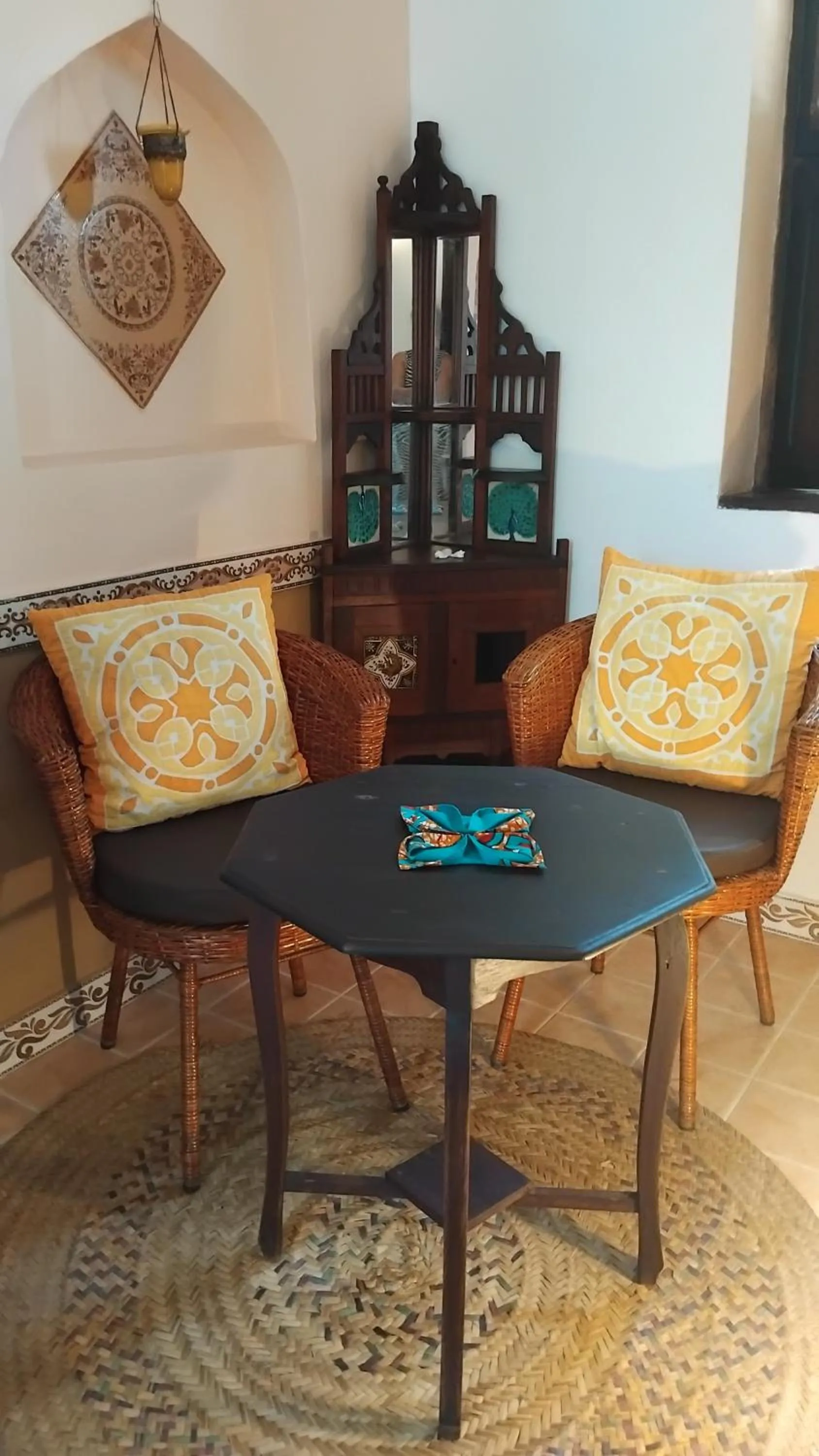 Seating area in Villa Bahati Zanzibar