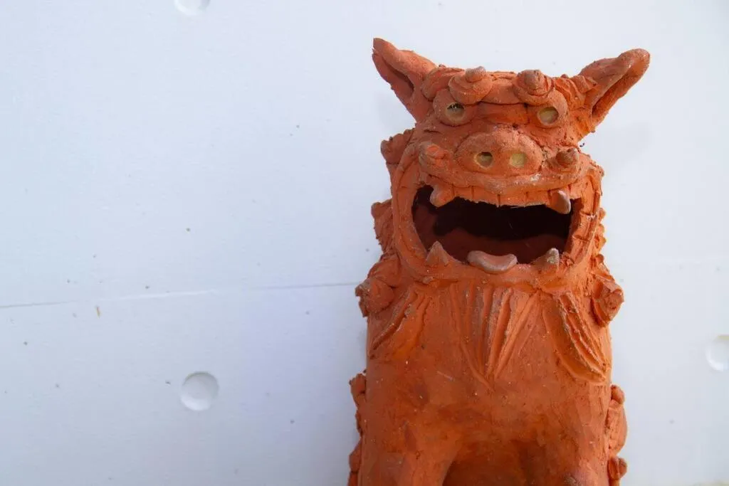 Decorative detail in Shiraho Villa