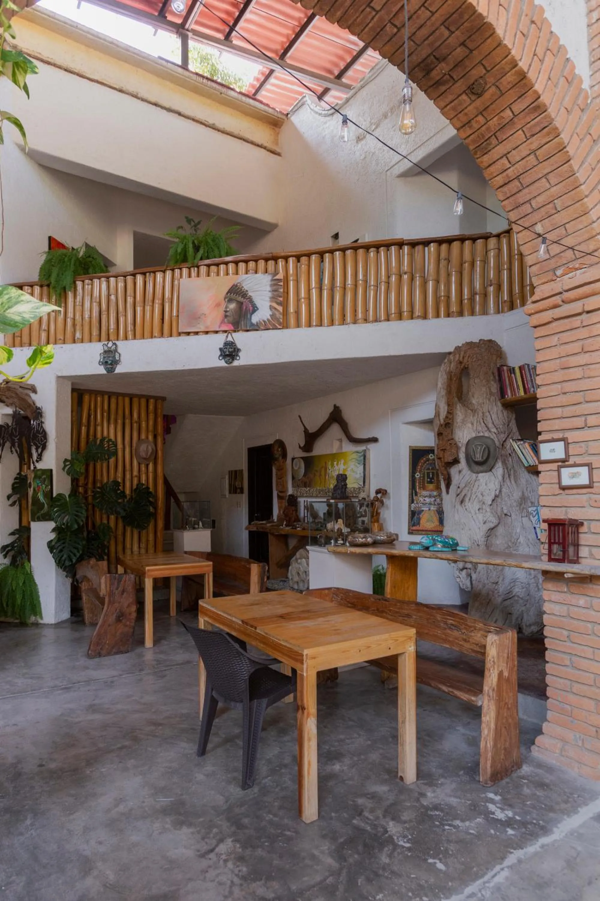 Patio in Hotel Casa Lasibe Café