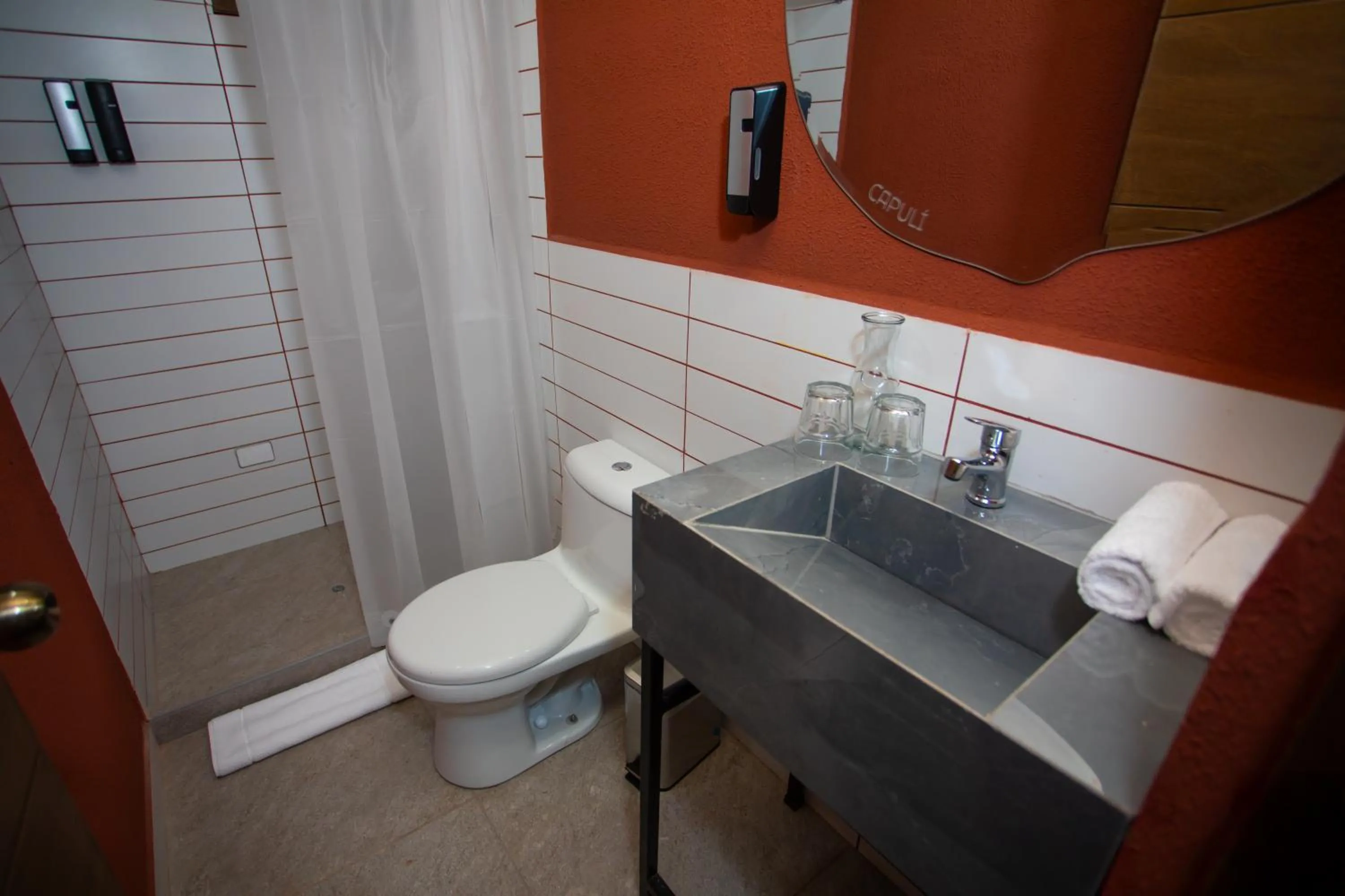 Bathroom in MUJU hotel by Ämak