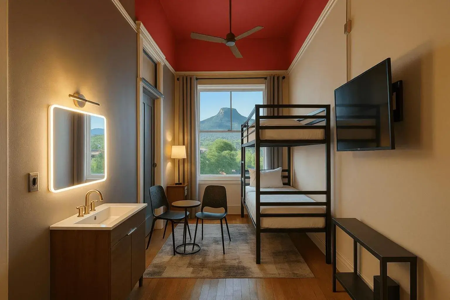 Deluxe Double or Twin Room with Mountain View in The Well Hotel & Taproom Deluxe Double or Twin Room with Mountain View in The Well Hotel & Taproom