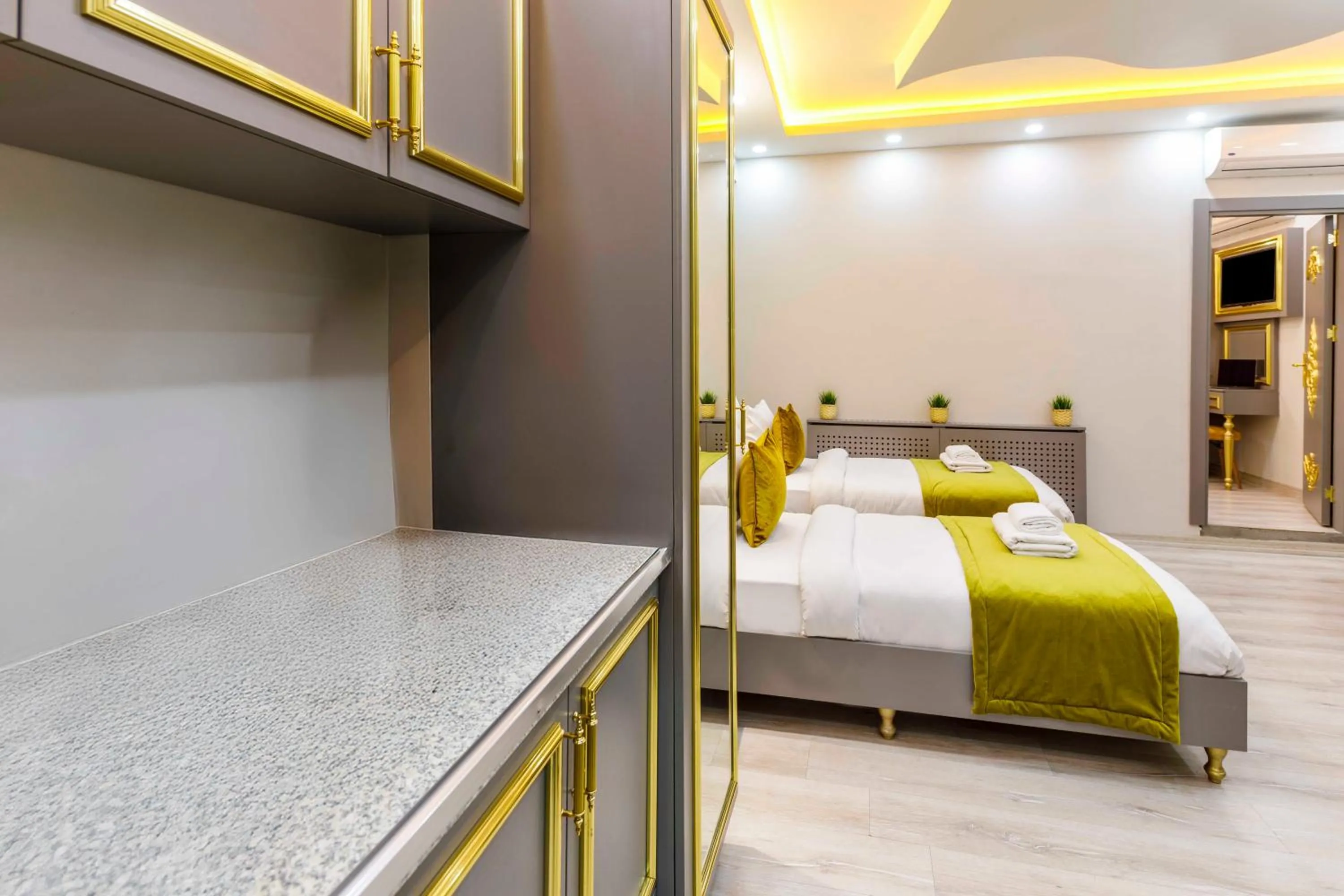 Bed in Santa Rio Gold Taxim Hotel