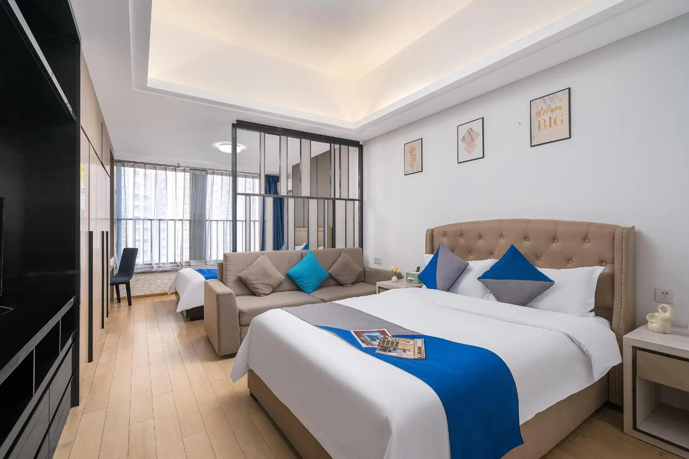 Twin Room with Garden View - single occupancy in Hantao AI Select International Apartment Twin Room with Garden View - single occupancy in Hantao AI Select International Apartment