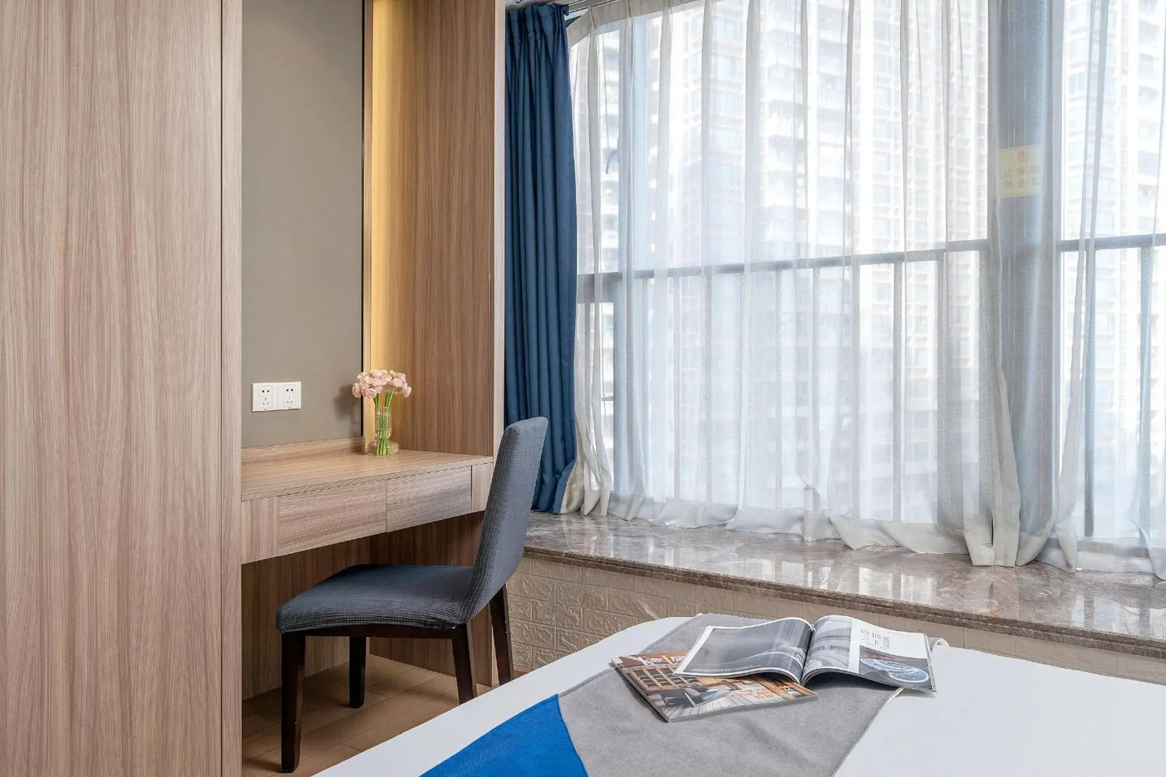 Twin Room with Garden View - single occupancy in Hantao AI Select International Apartment Twin Room with Garden View - single occupancy in Hantao AI Select International Apartment