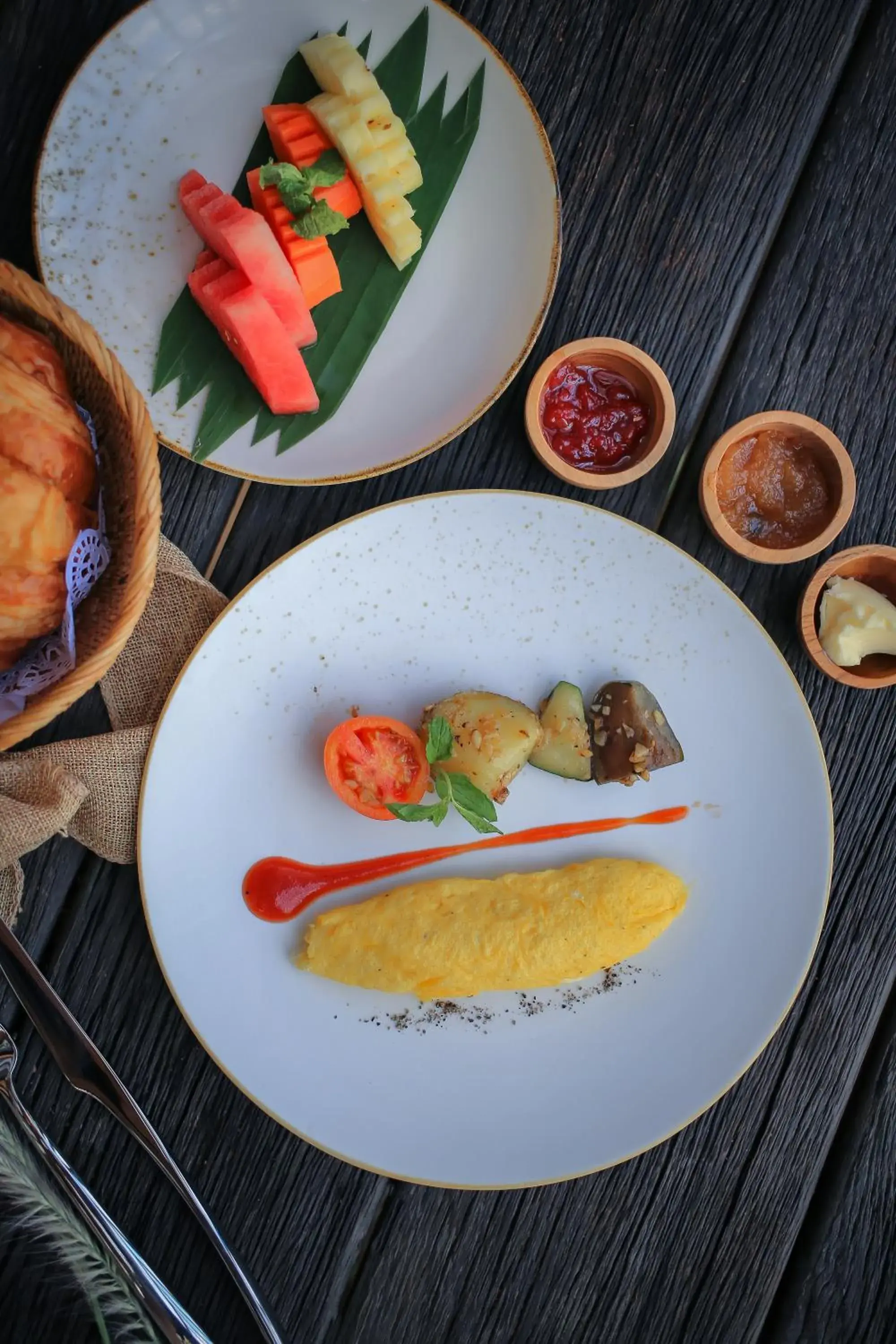 Breakfast in The Sebali Penida Beach Resort Breakfast in The Sebali Penida Beach Resort