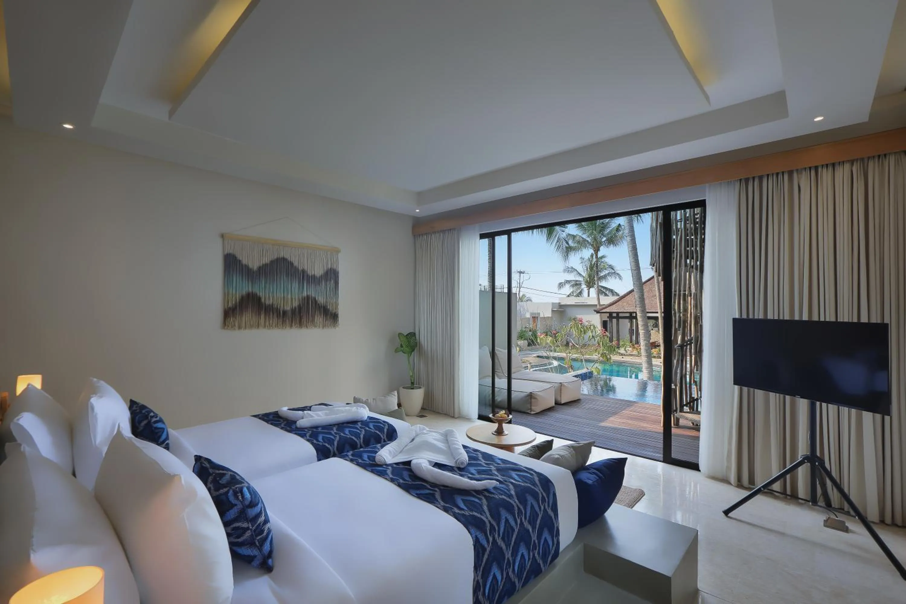 Bed in The Sebali Penida Beach Resort