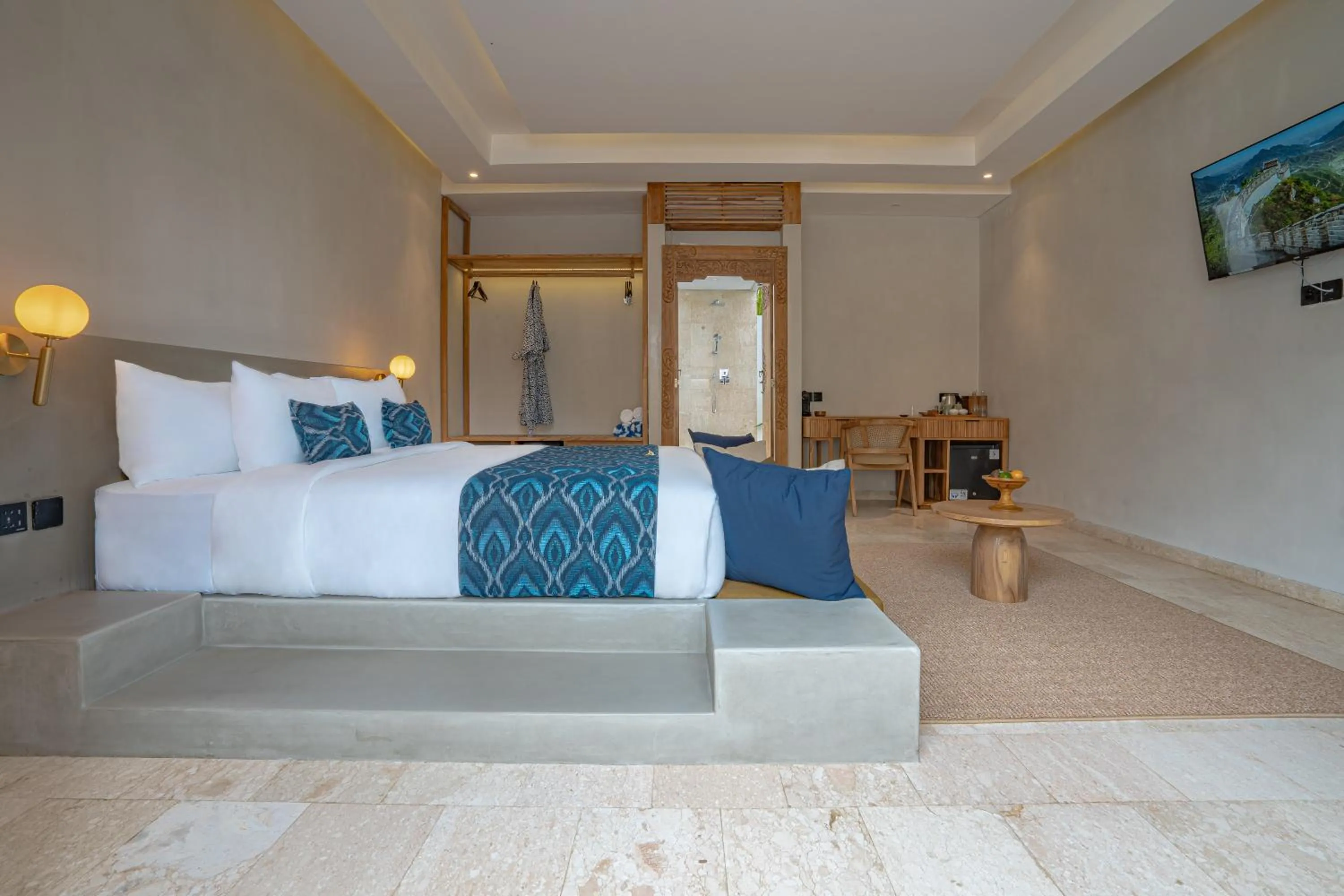 Bed in The Sebali Penida Beach Resort