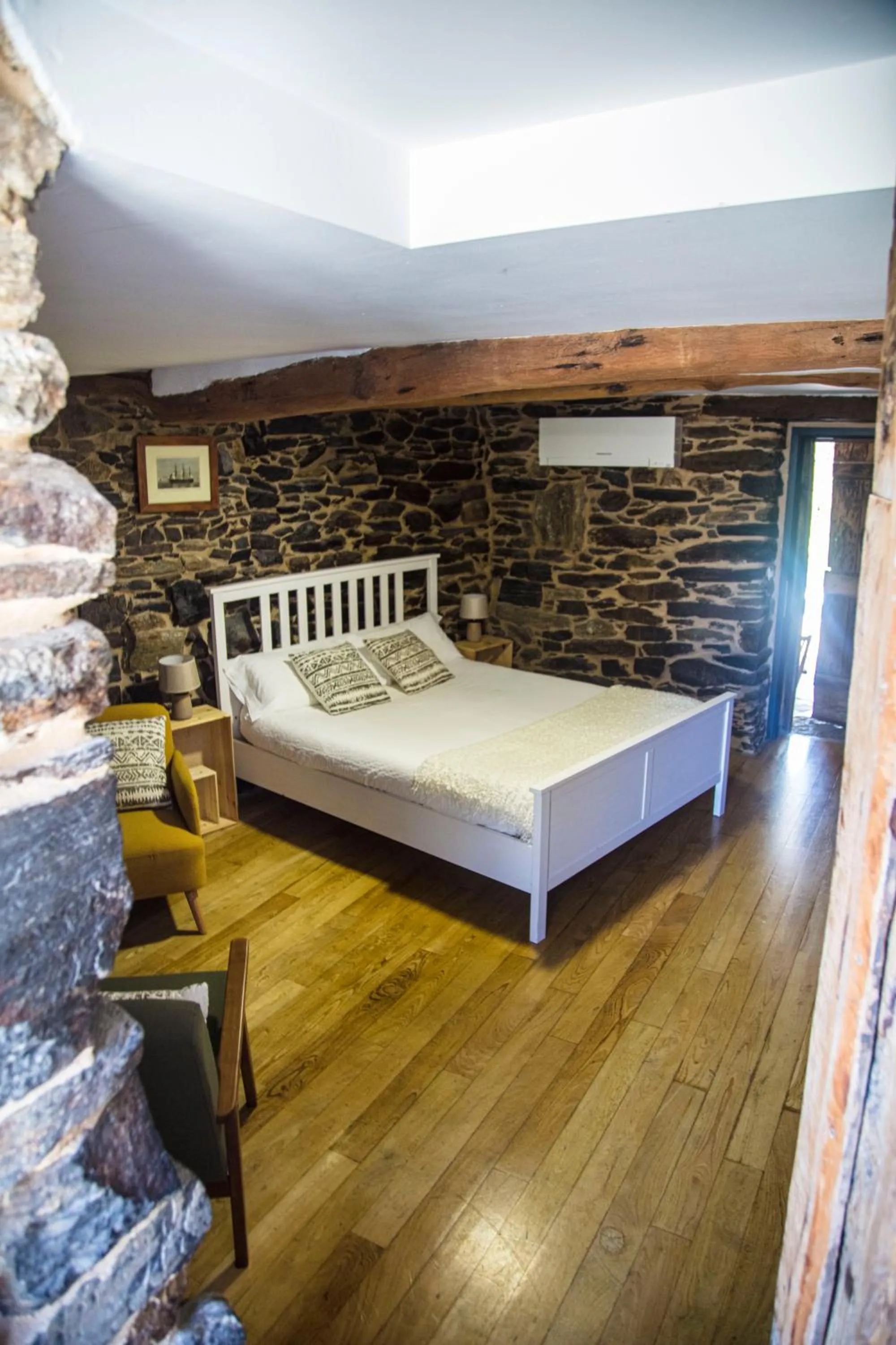 Bed in Cabo Do Mundo Casa Rural