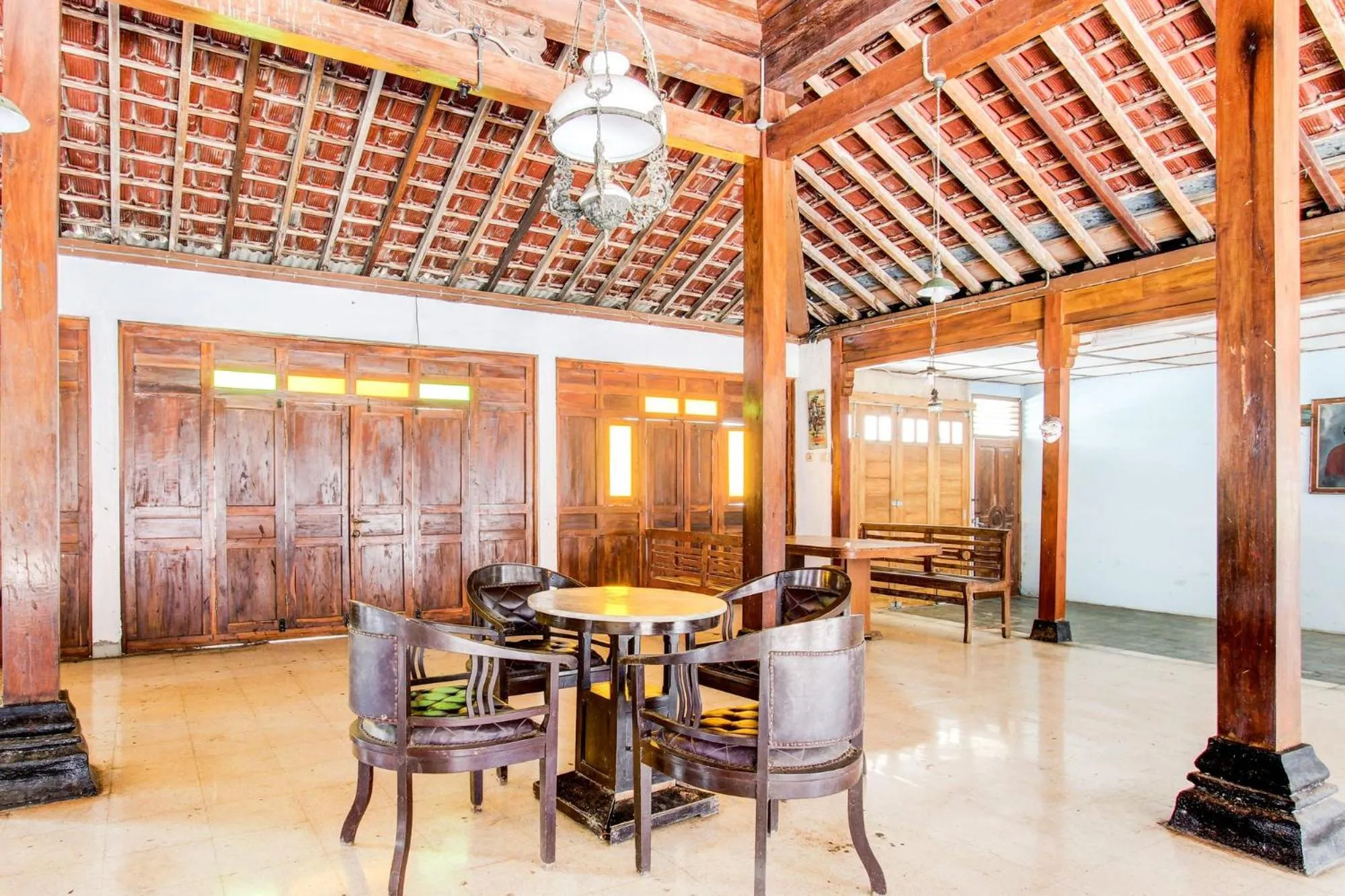 Seating area in Hotel O Joglo Menoreh Resto & Homestay