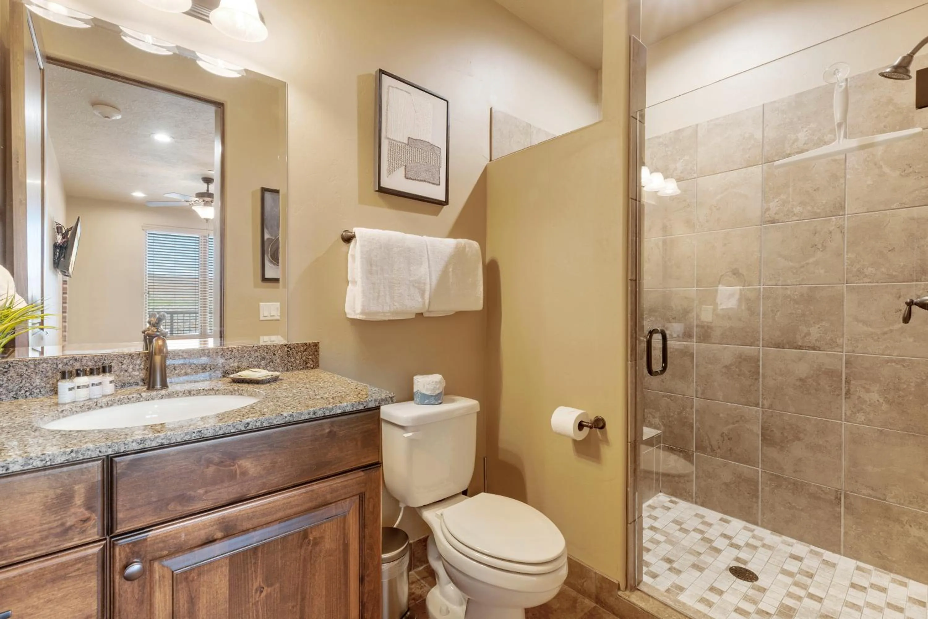 Shower in Vacation Rentals at Sand Hollow Resort