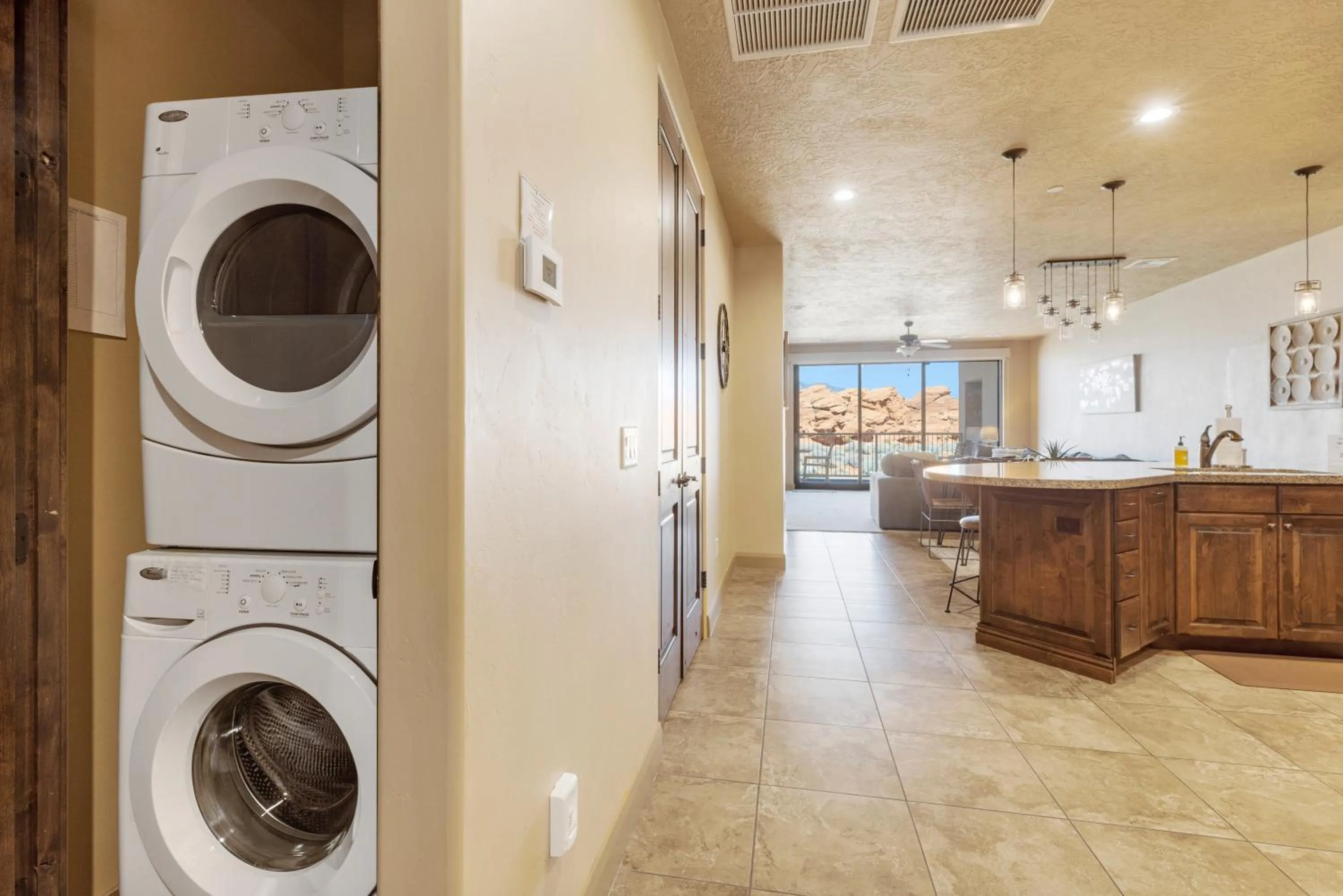 washing machine in Vacation Rentals at Sand Hollow Resort