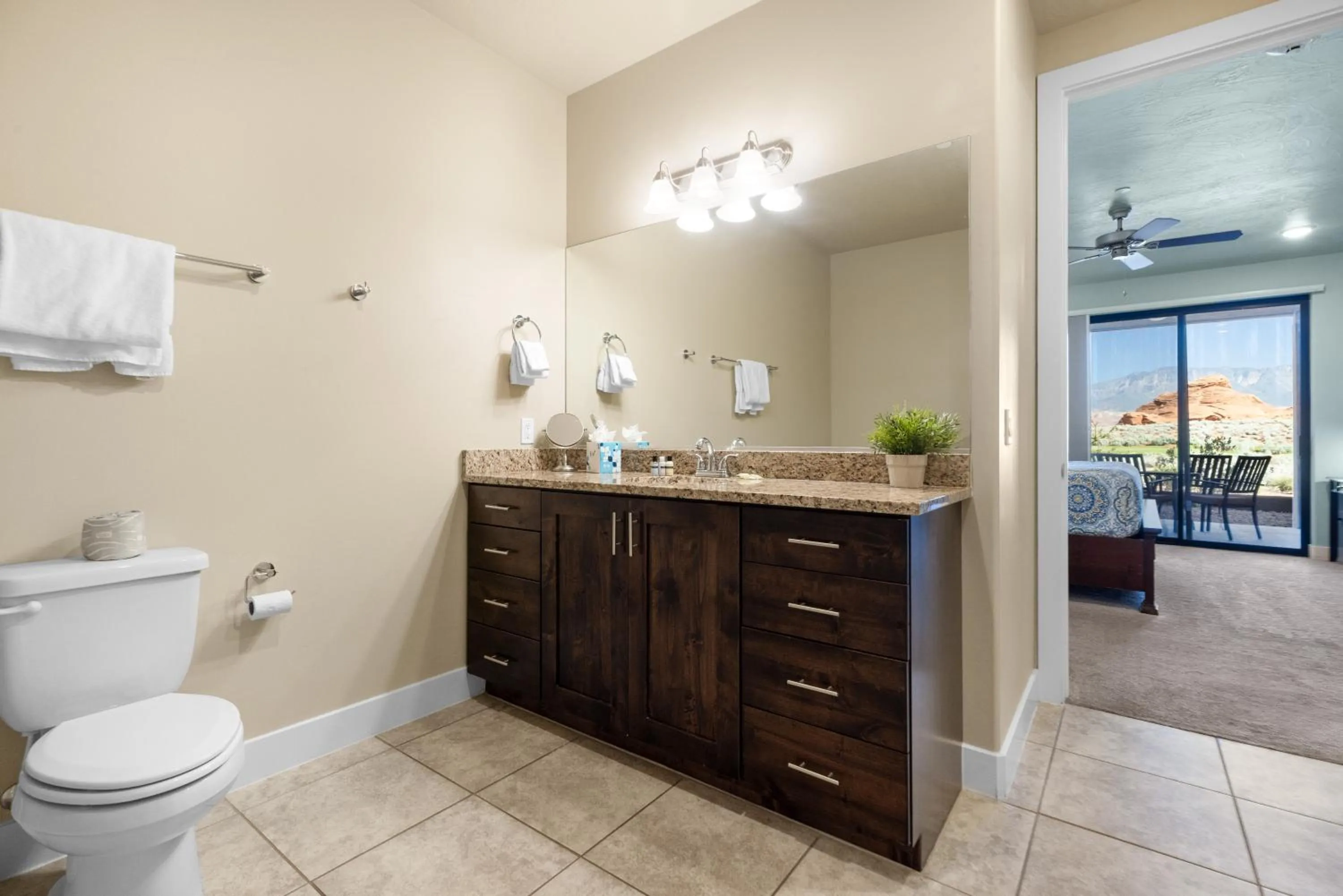 Toilet in Vacation Rentals at Sand Hollow Resort
