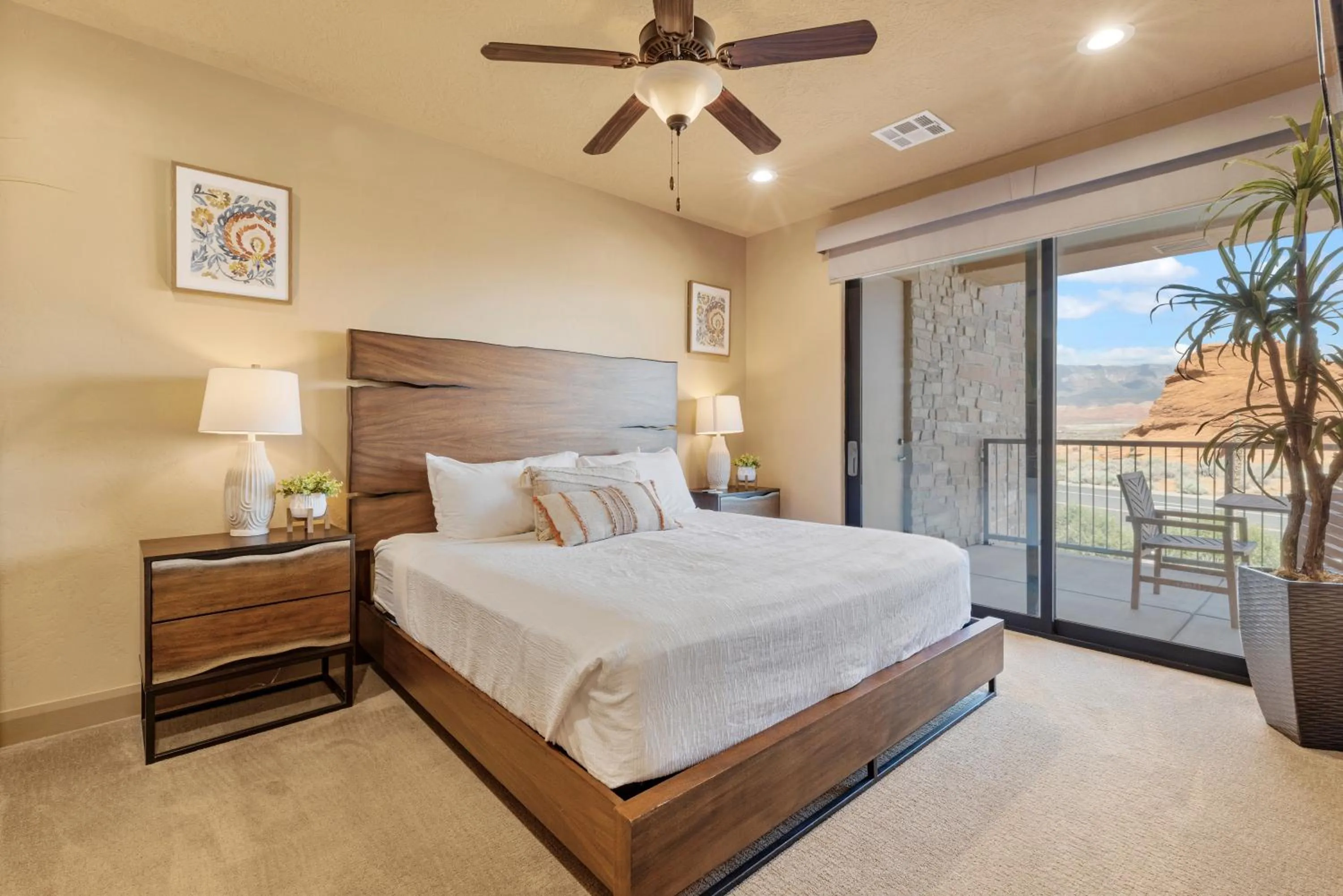 Bed in Vacation Rentals at Sand Hollow Resort