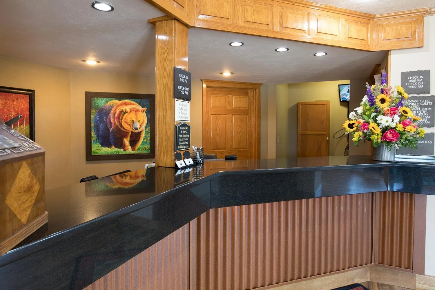 Lobby or reception in Crosswinds Inn