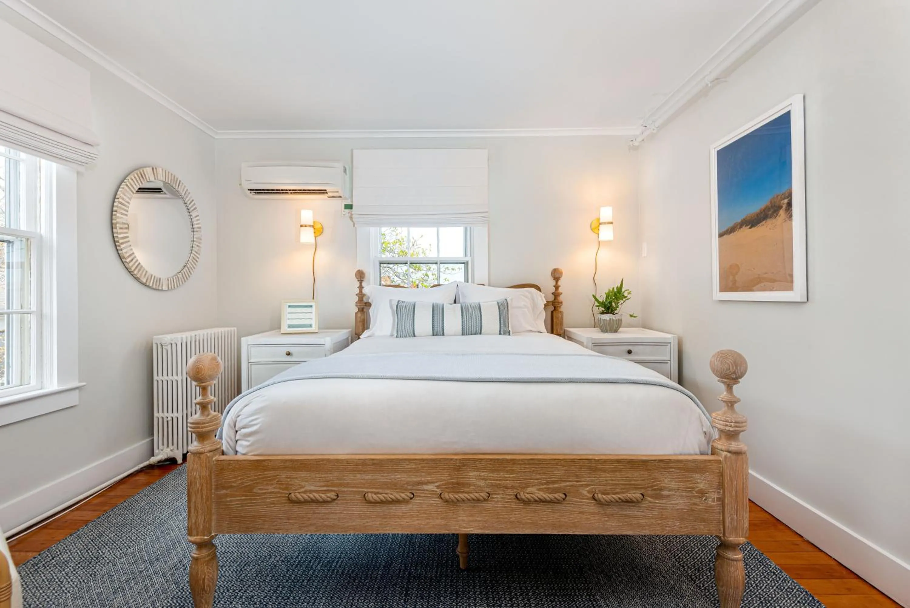 Bedroom, Bed in Nantucket Periwinkle