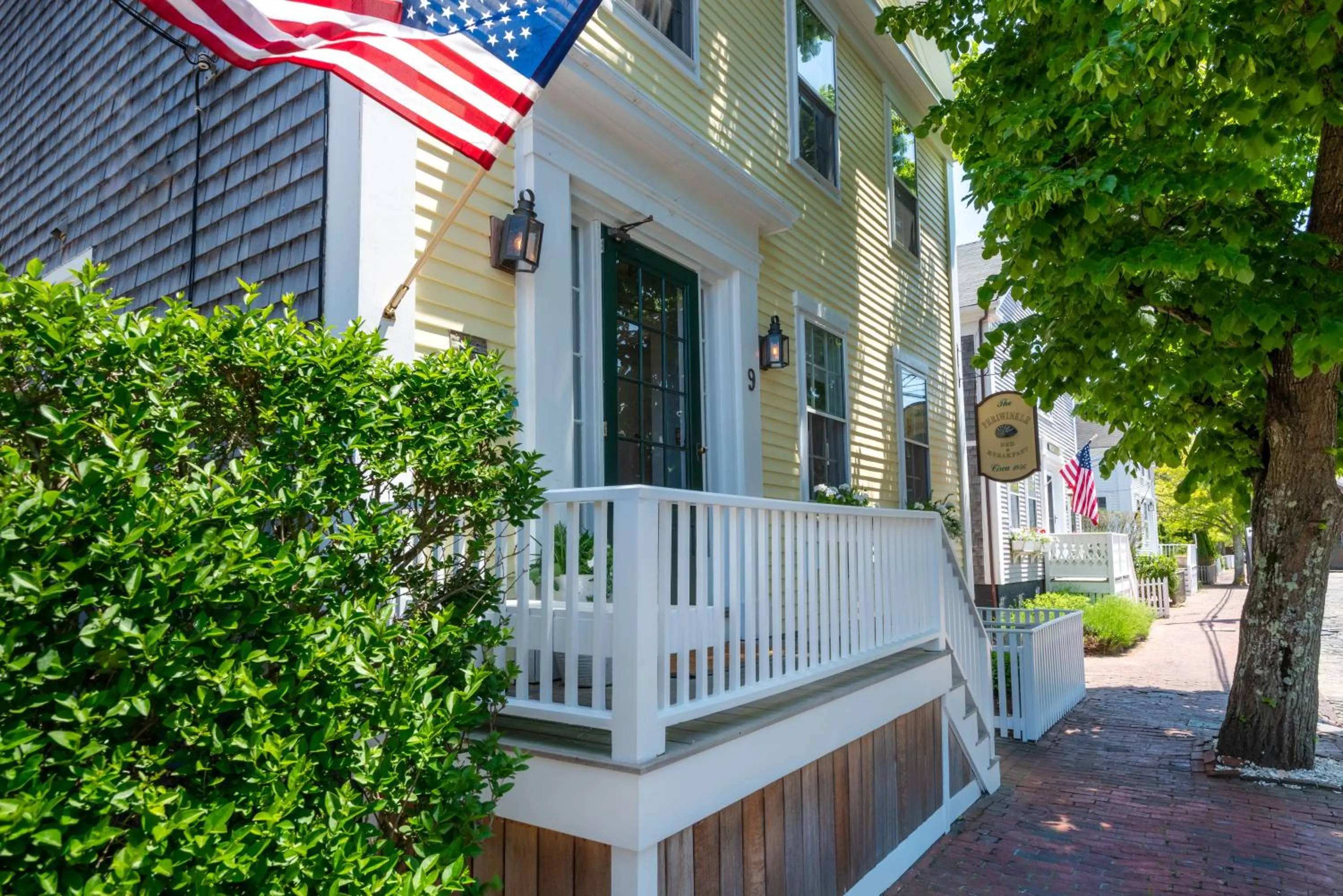 Facade/entrance in Nantucket Periwinkle