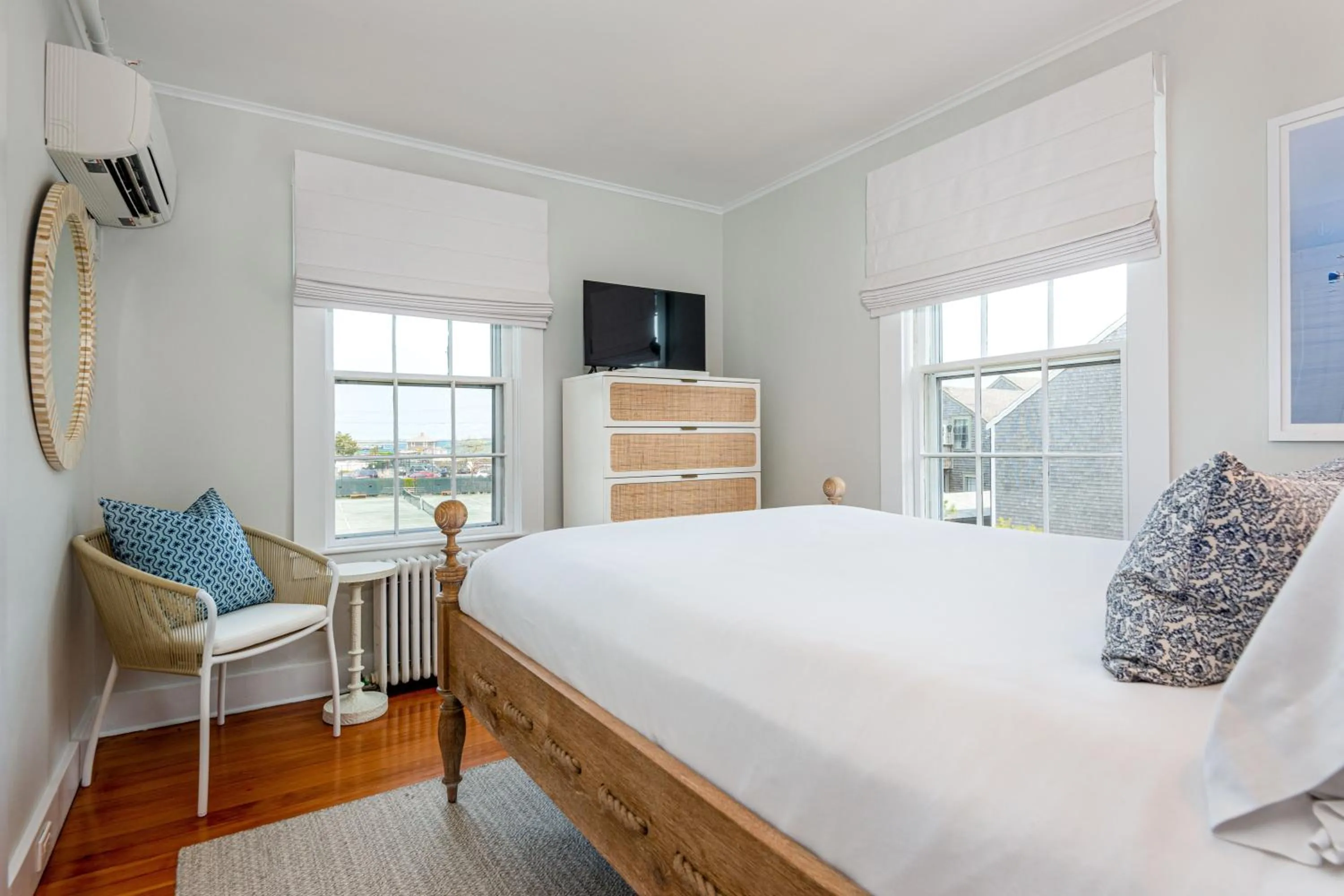 Bedroom, Bed in Nantucket Periwinkle