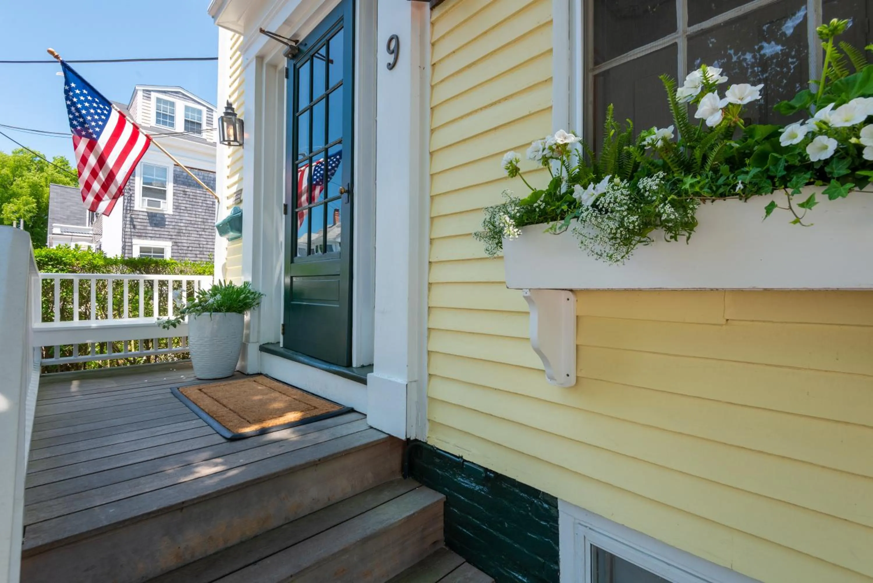 Facade/entrance in Nantucket Periwinkle