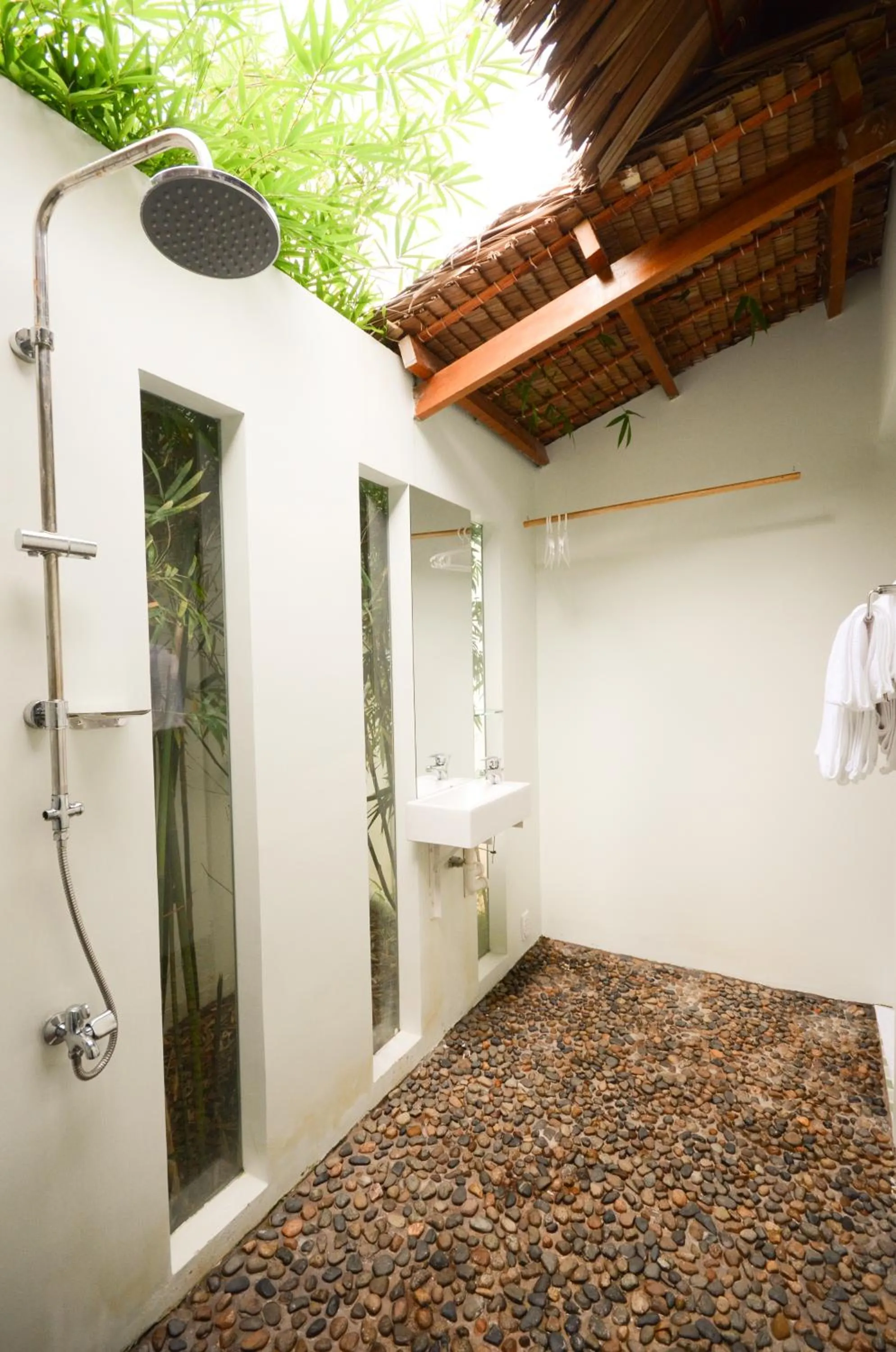 Shower in The Durian Lodge at Mekong